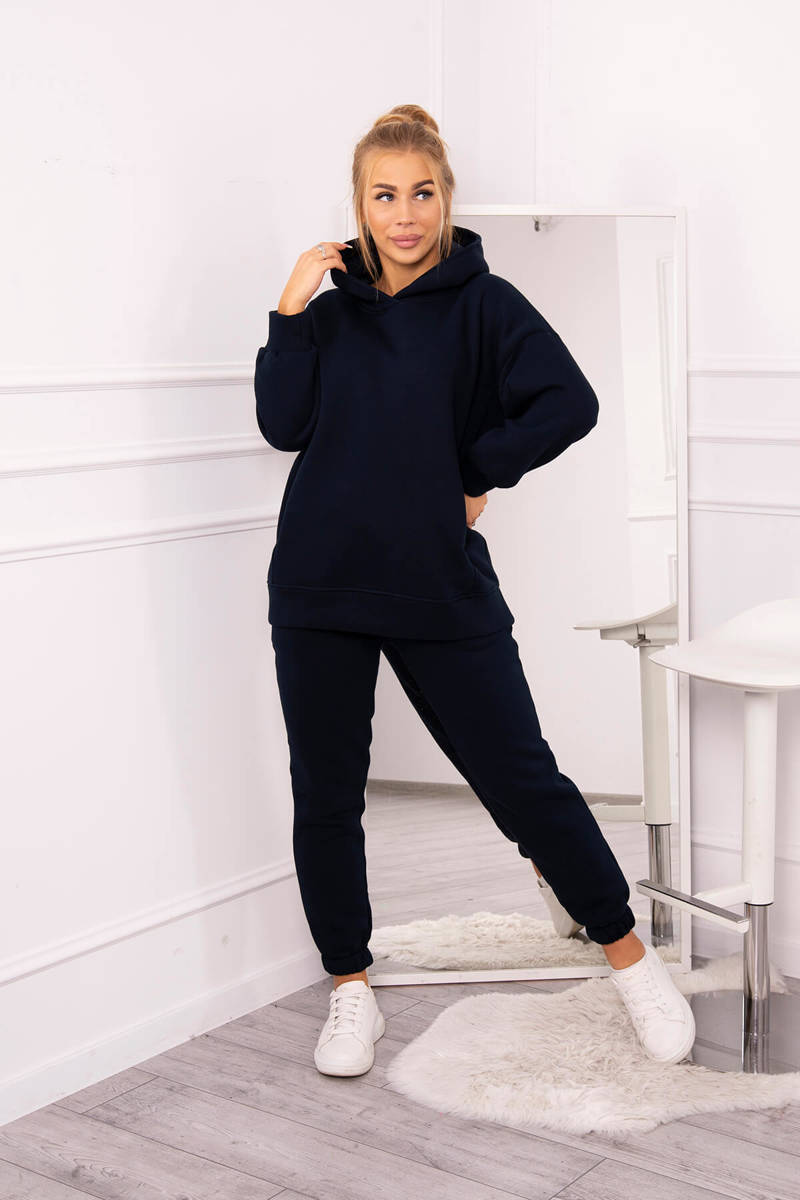 Insulated Set With Sweatshirt In Dark Blue