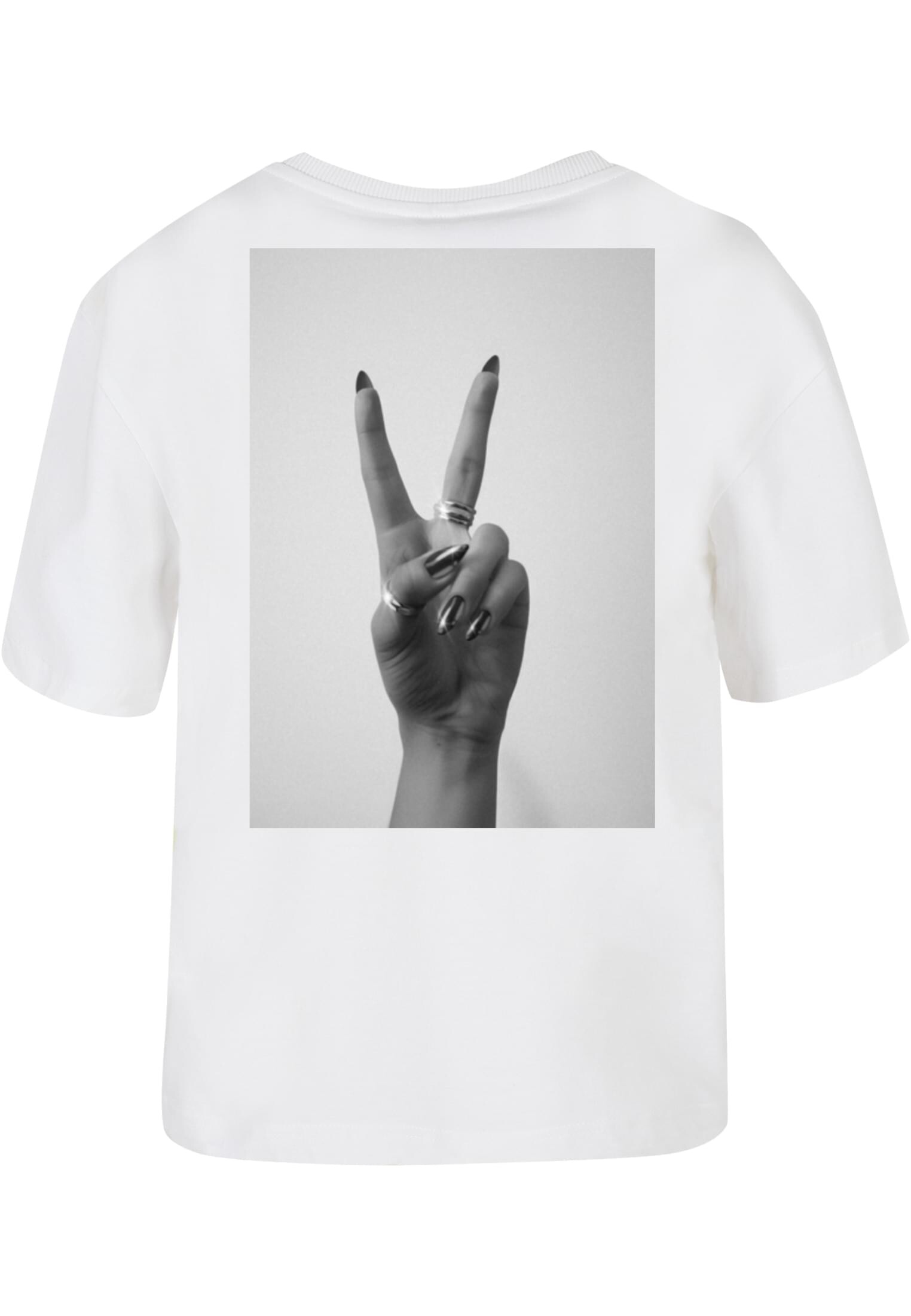 Women's T-shirt Peace Hand white