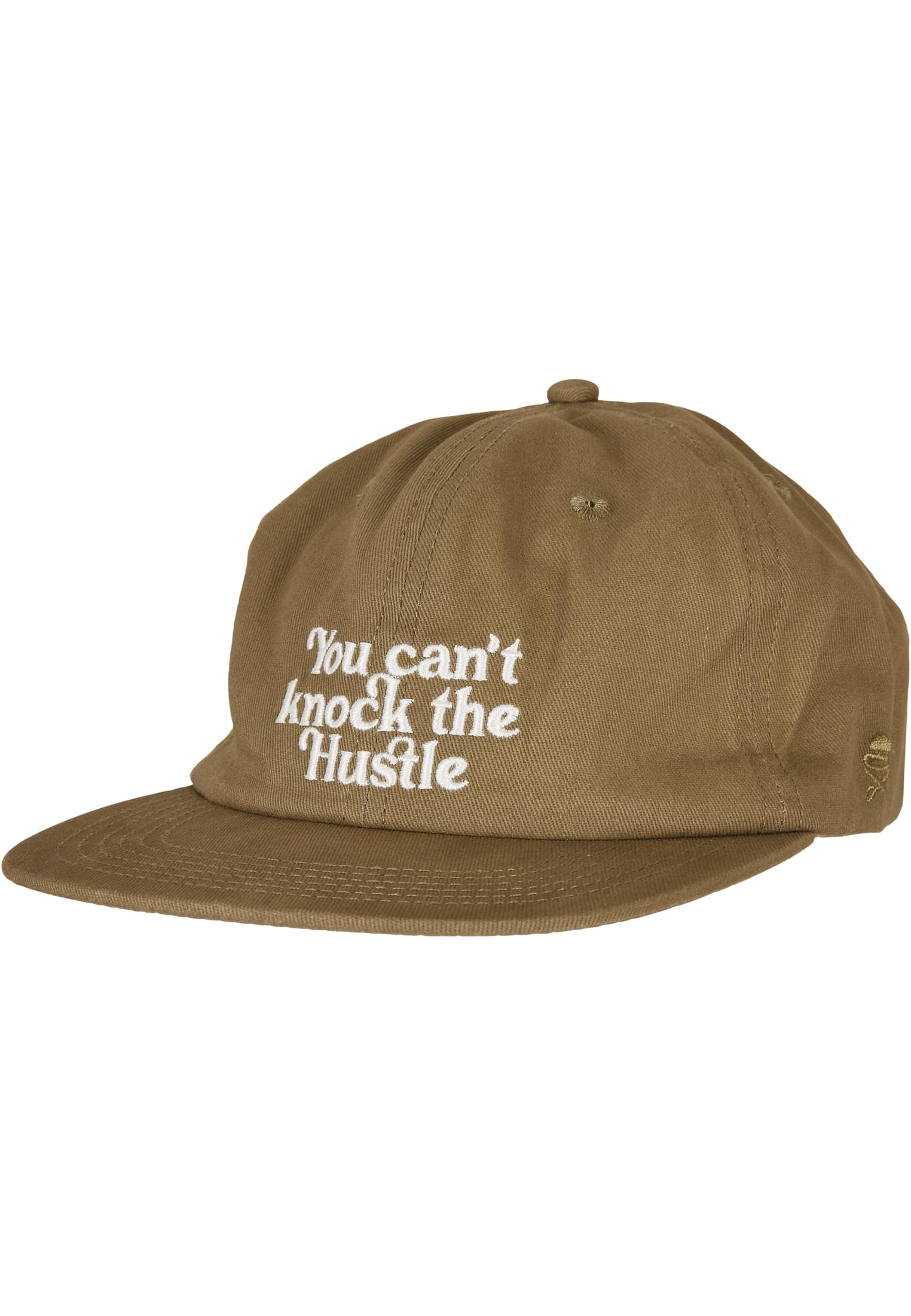 Knock The Hustle Strapback Cap Olive/white