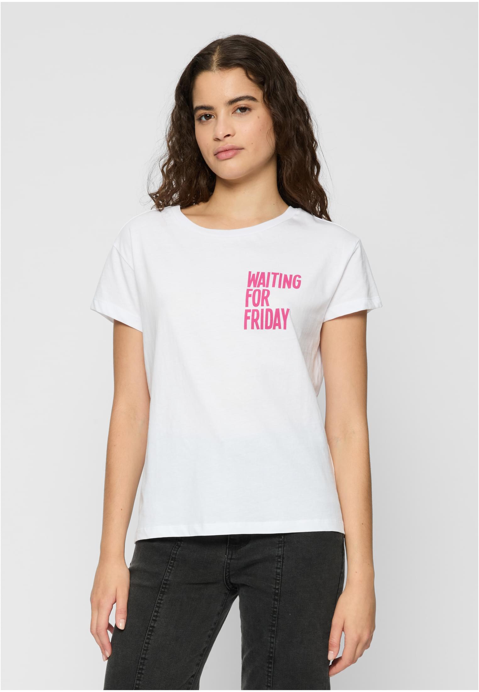 Women's T-shirt Waiting For Friday White