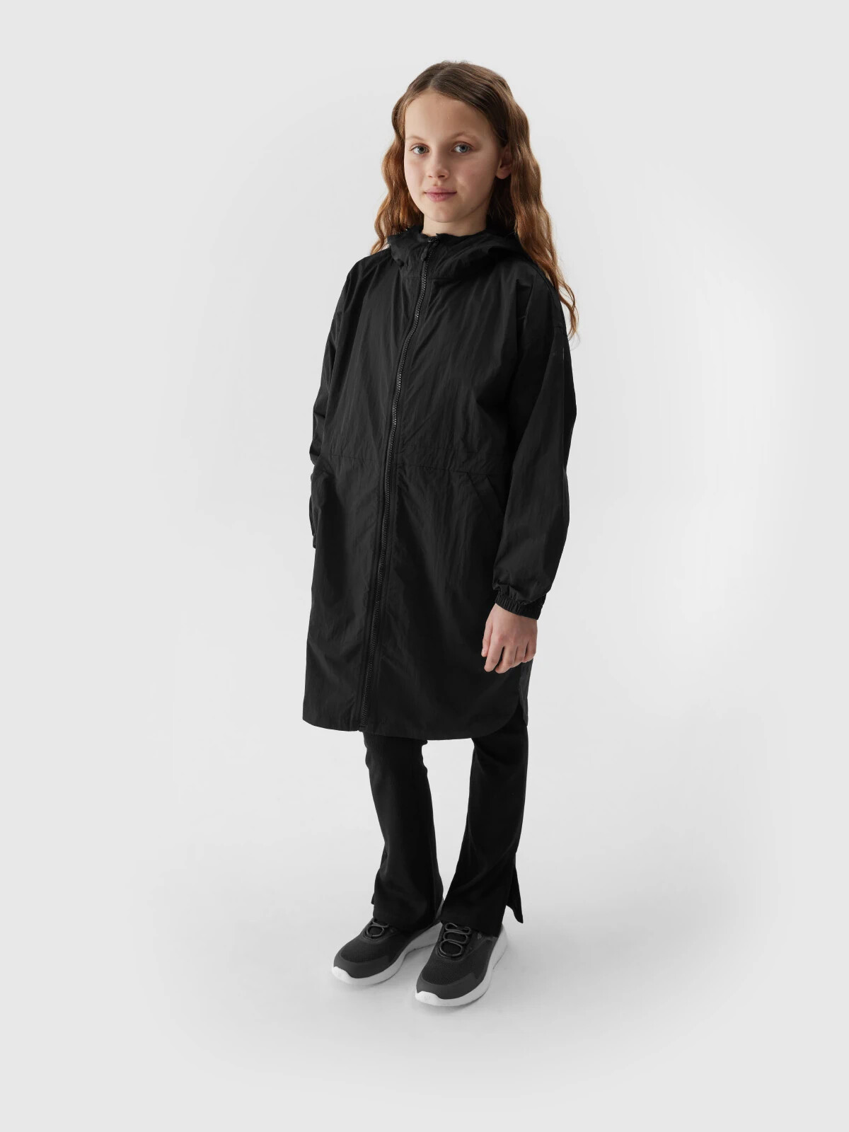 Girls' transitional jacket 4F - black