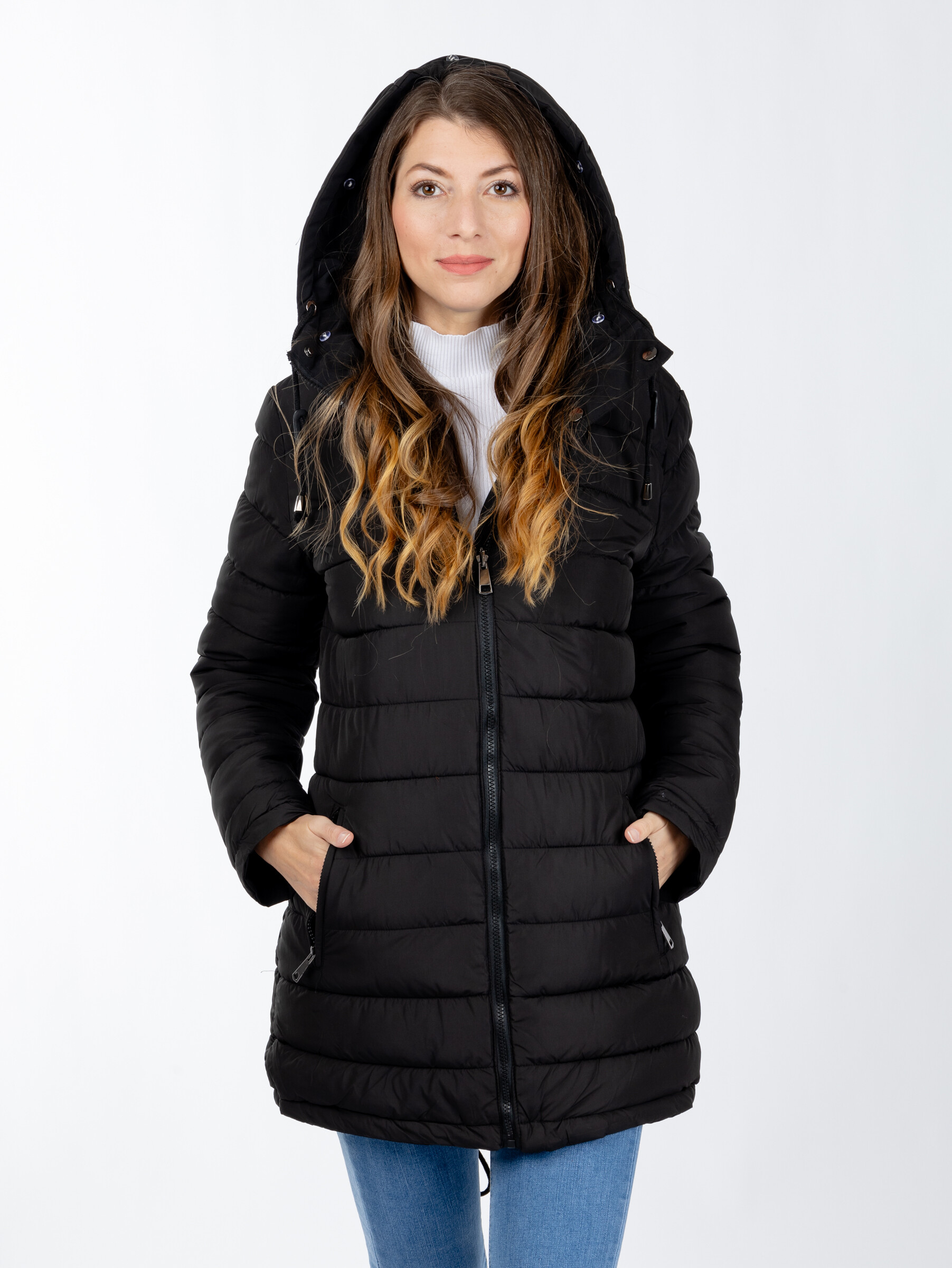 Women's Winter Jacket GLANO - Black/black