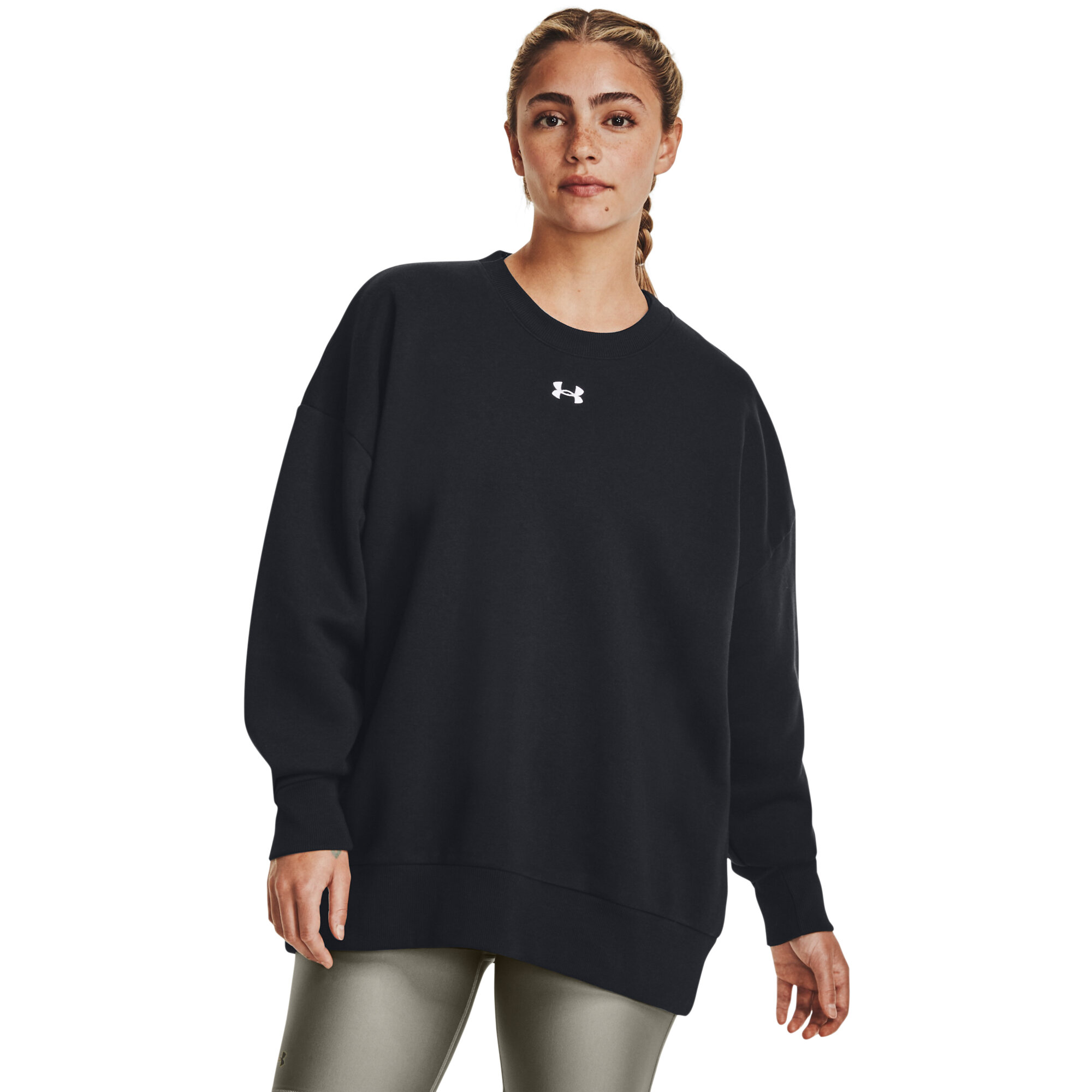 Women&#039;s oversized sweatshirt Under Armour Rival Fleece OS Crew