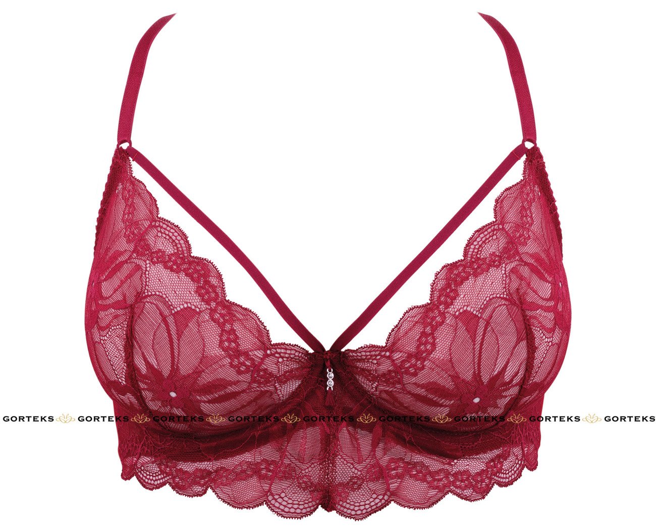 Charlize / B2 sutien moale - burgundy