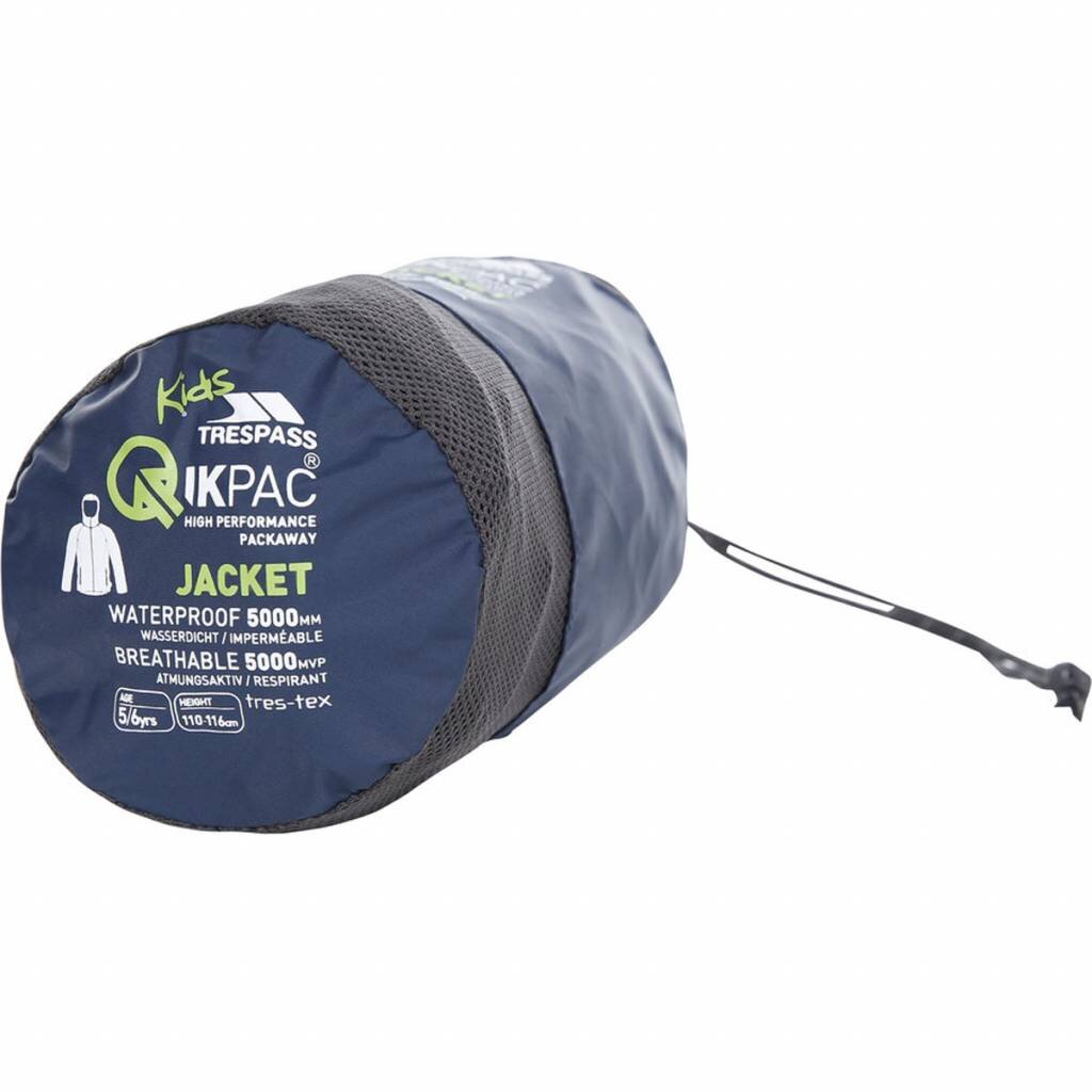 Trespass Children's Waterproof Jacket Qikpac X