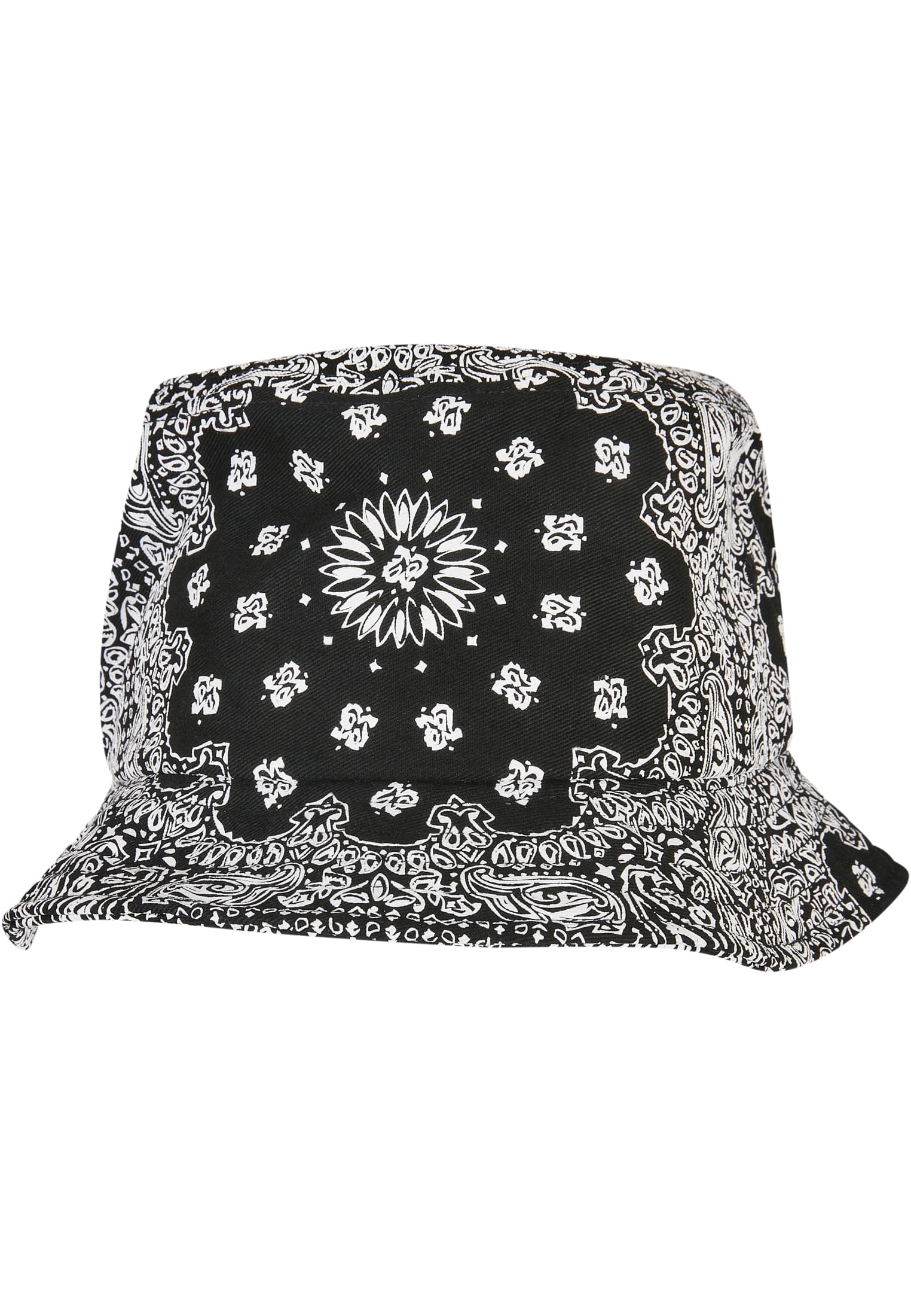 Bandana Print Bucket Hat Black