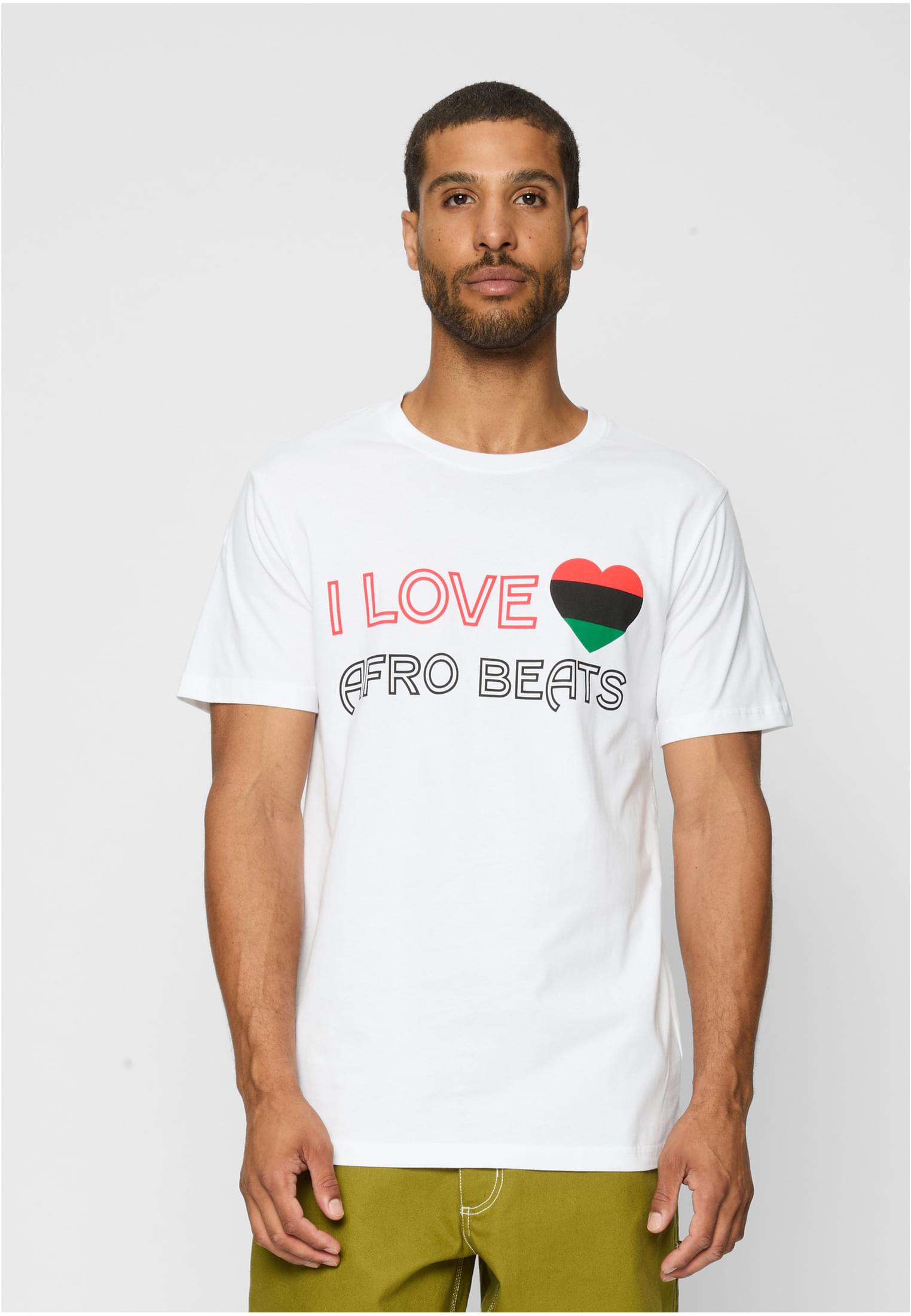 I Love Afro Beats Tee White