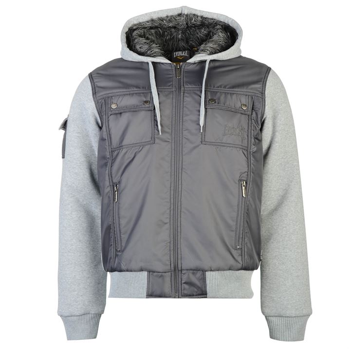 everlast lined zip jacket mens