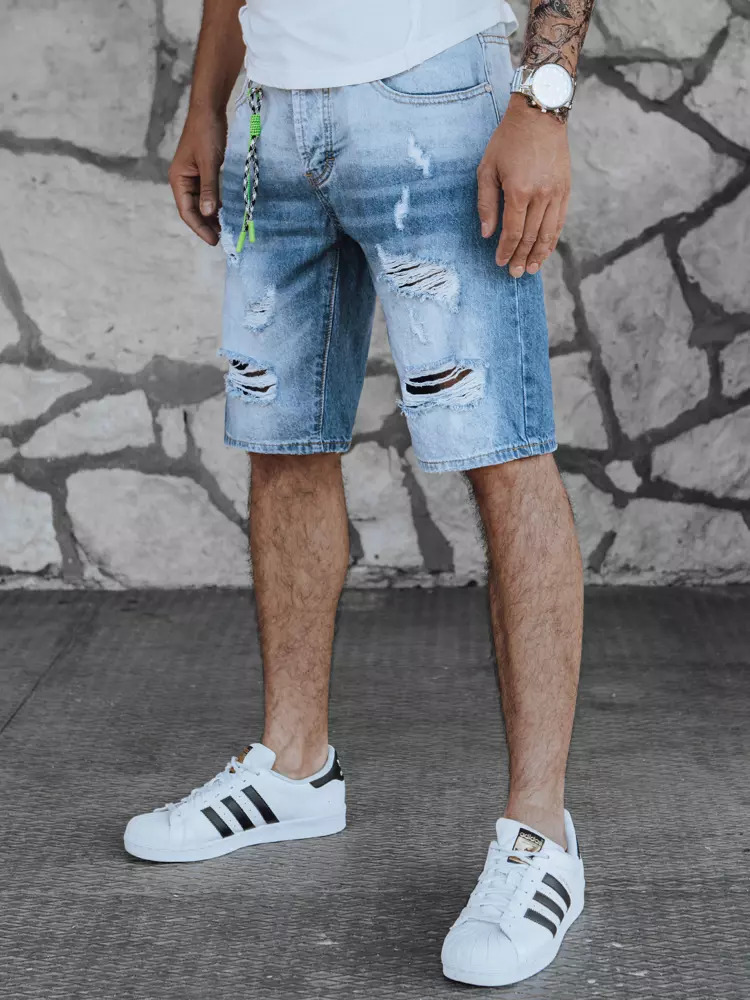 Spodenki męskie jeansowe niebieskie Dstreet