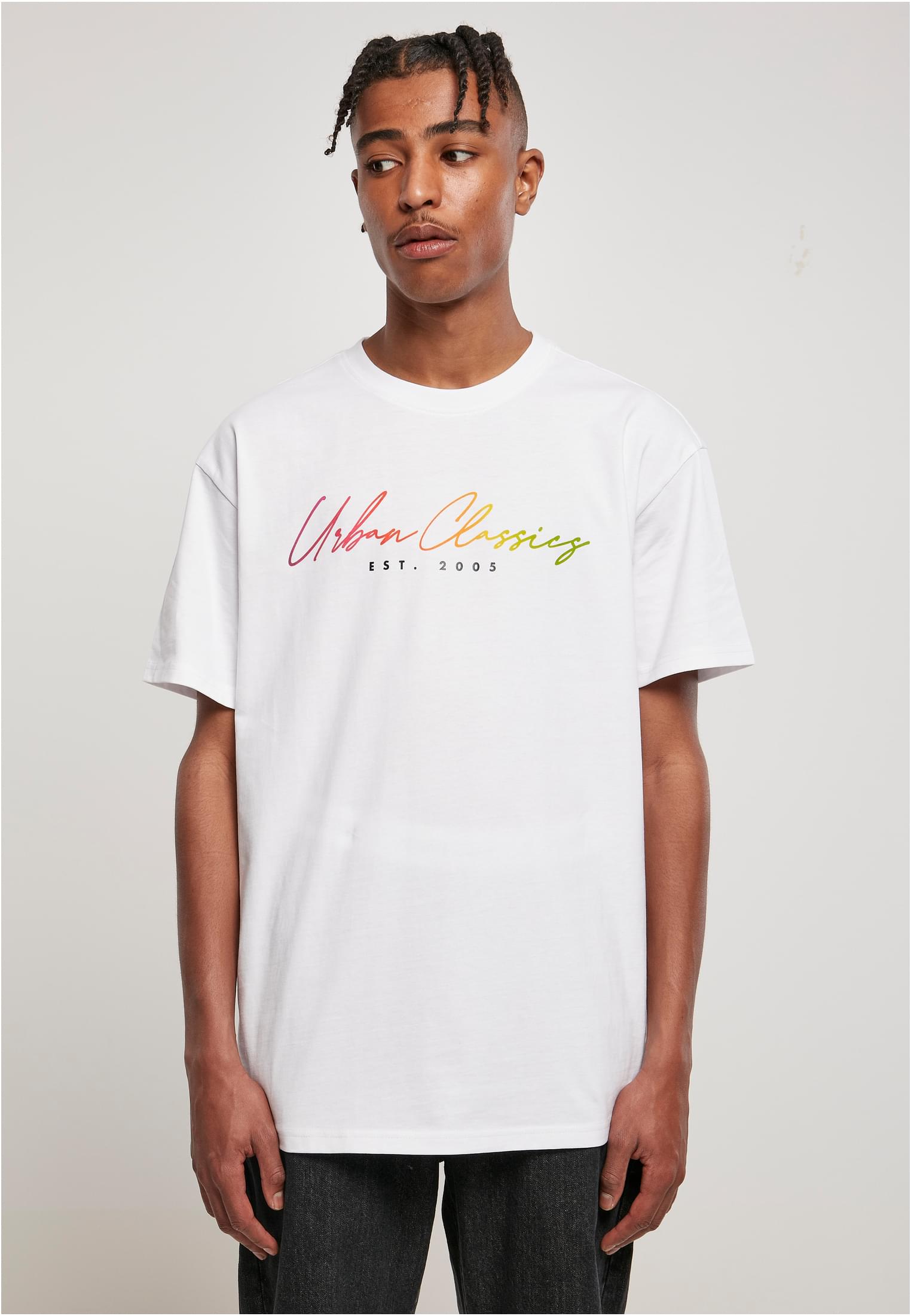 T-shirt With Script Logo White