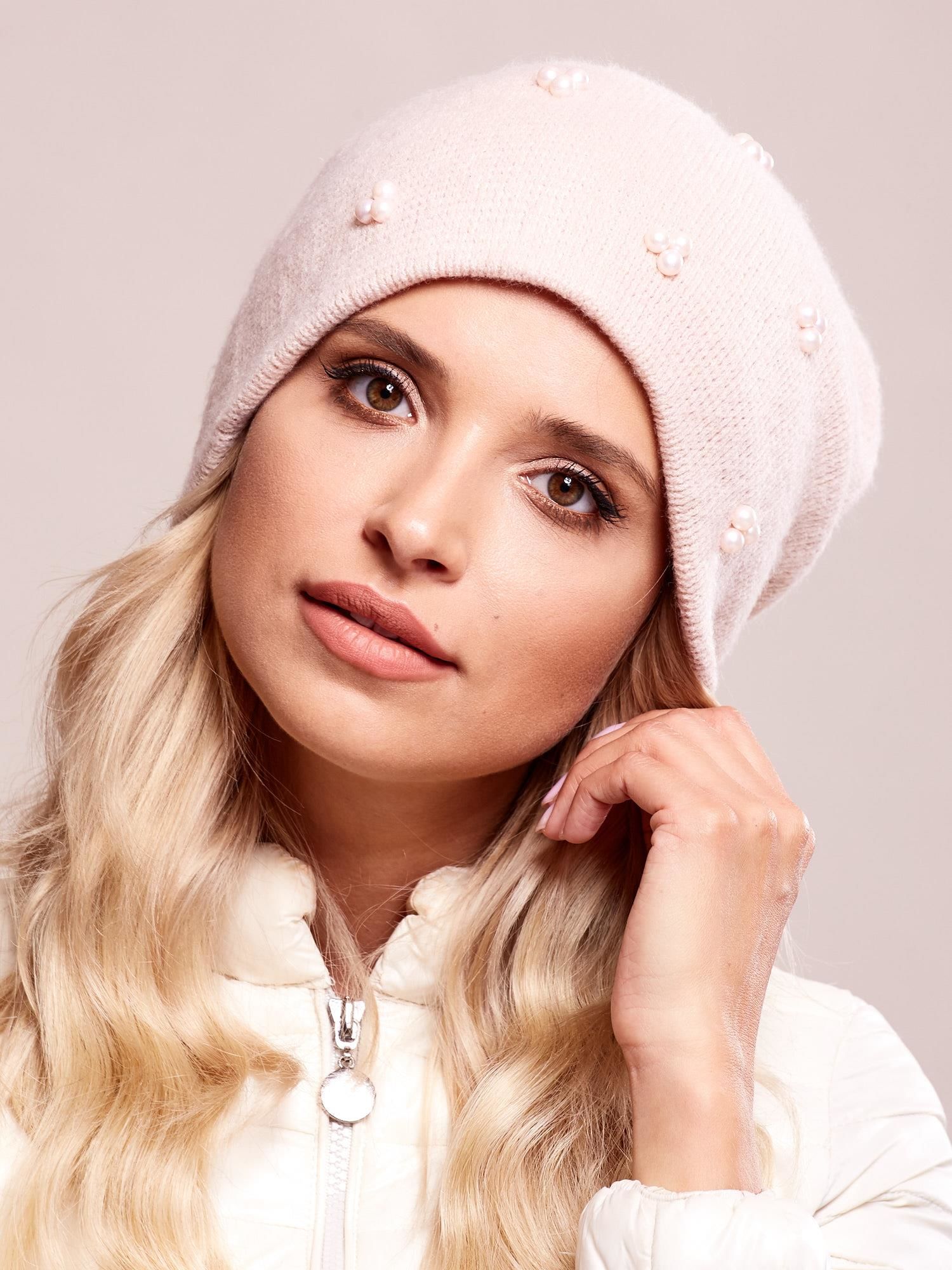 pink-beanie-with-pearls