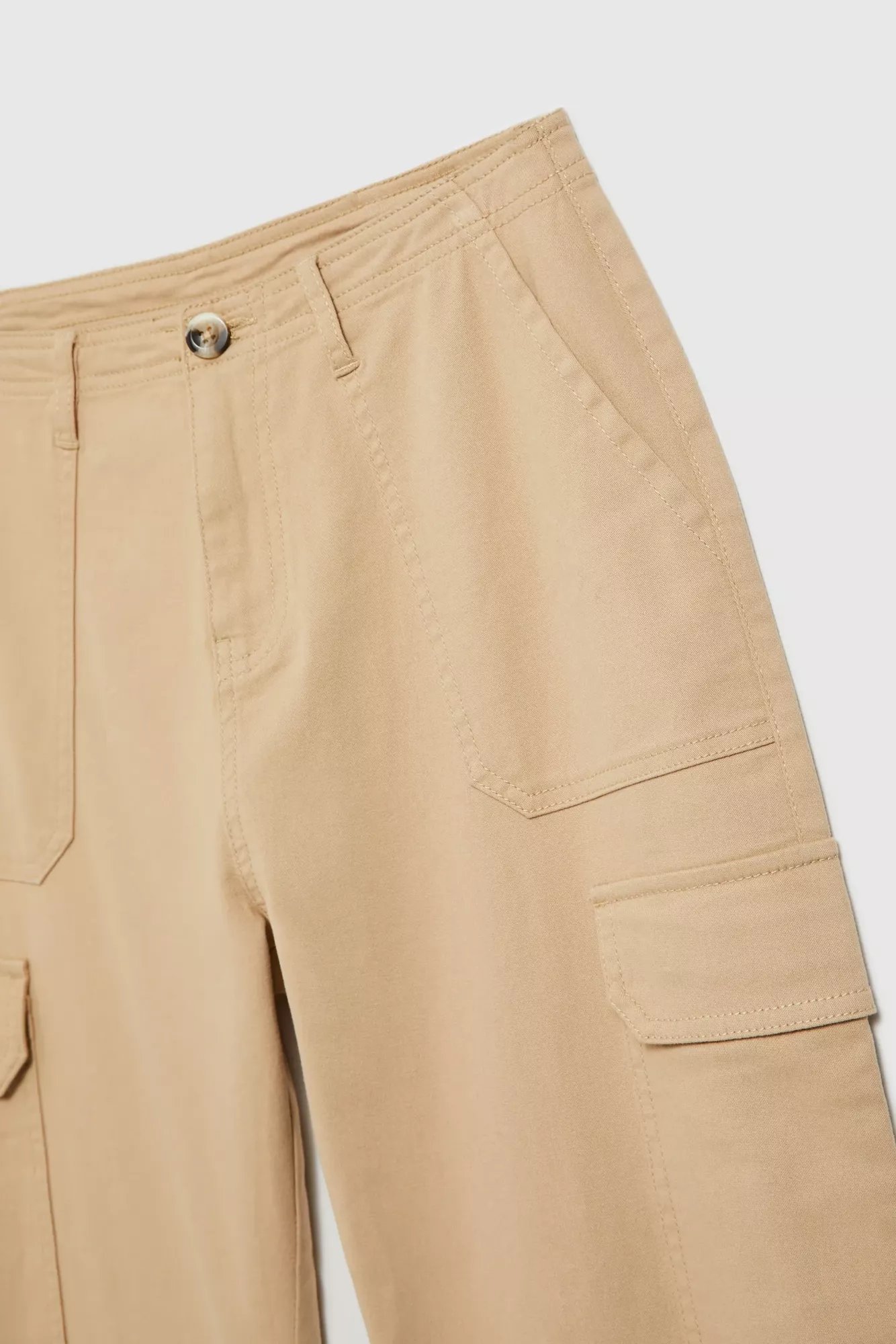 Beige women's trousers