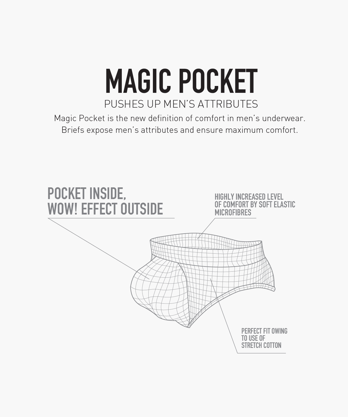 Slipy męskie Magic Pocket
