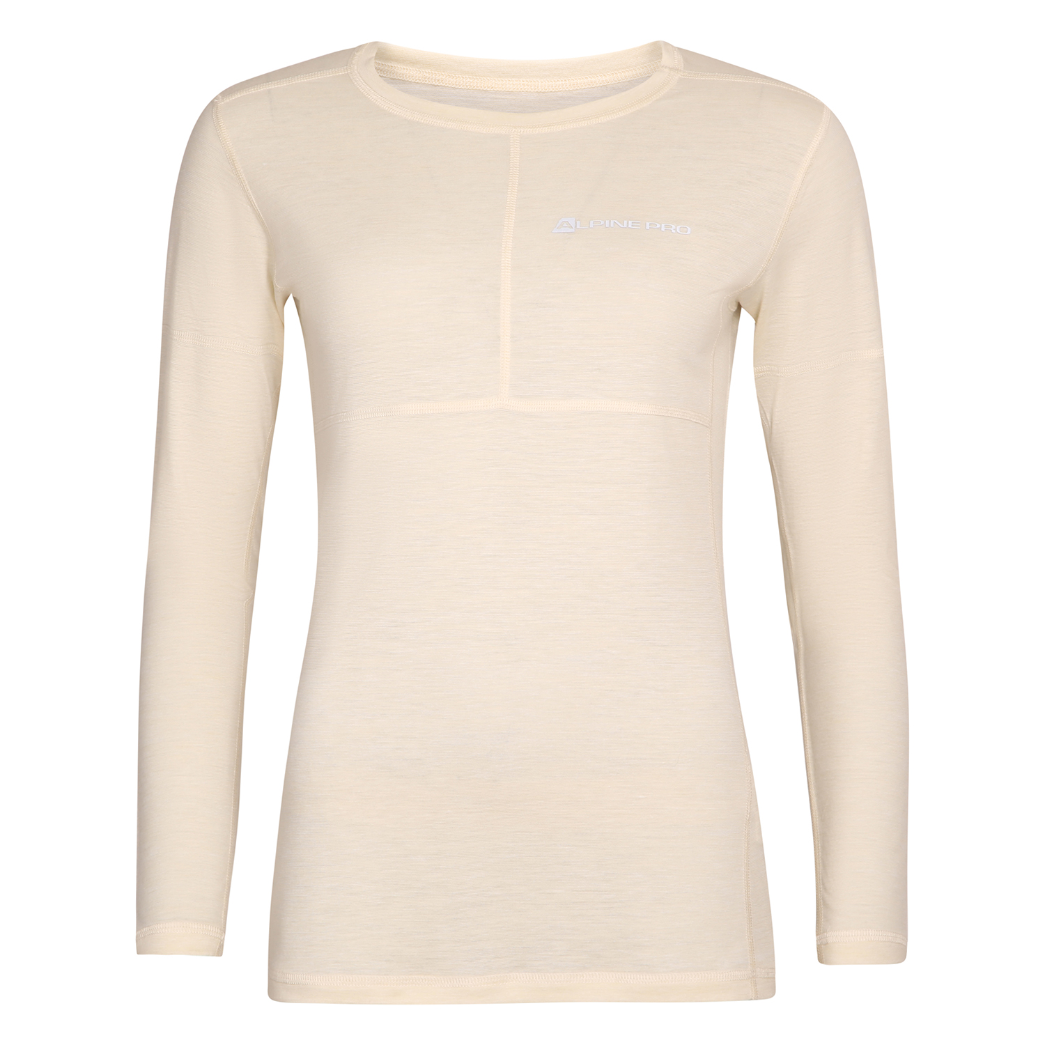 Women's Merino Wool T-shirt ALPINE PRO CEDRONA Crème Variant Pa