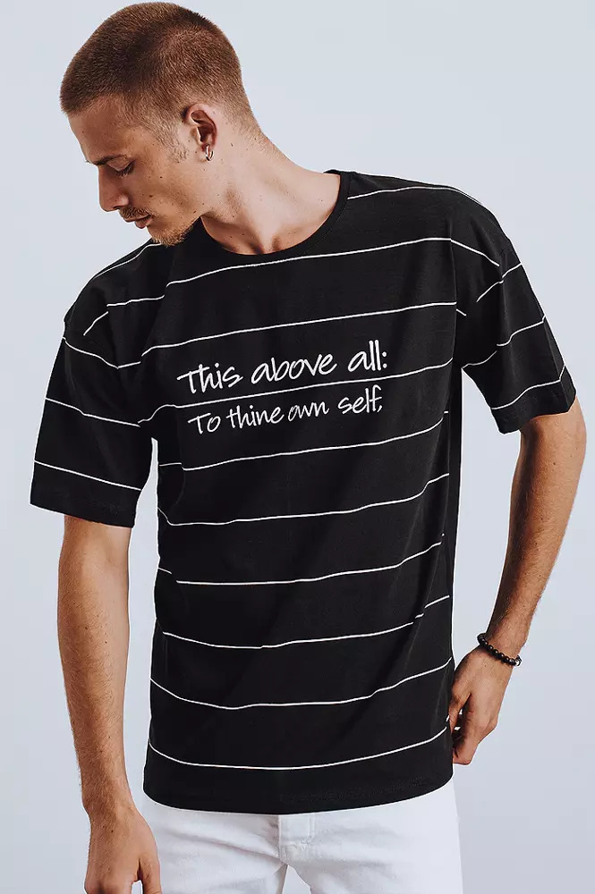 Black men's T-shirt Dstreet with print
