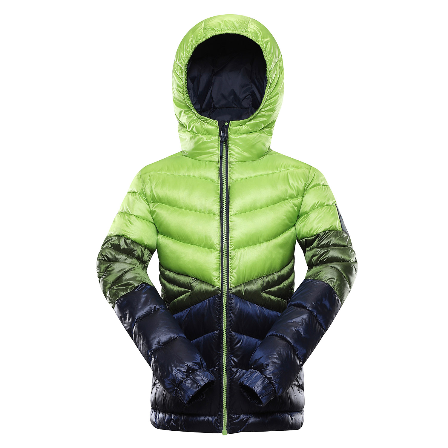 Children's Hi-therm Jacket ALPINE PRO ROGO Lime Green