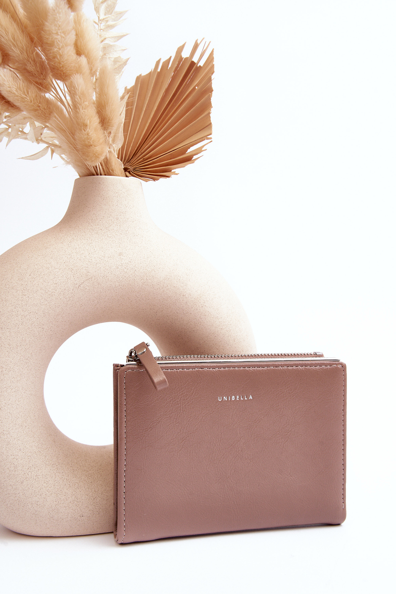 Women's Beige Leather Wallet Cudea