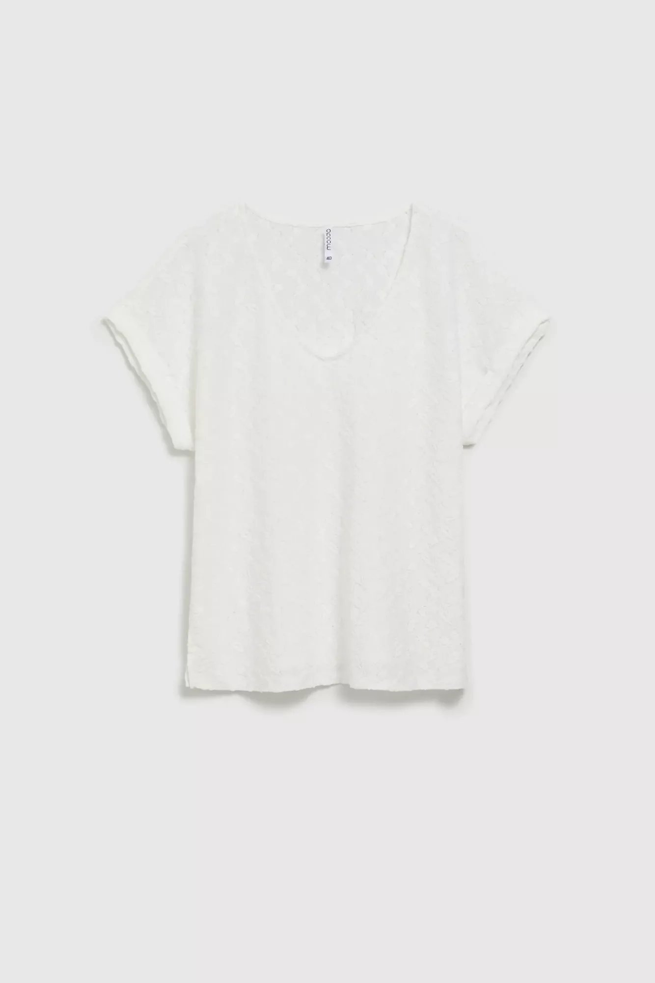Women's T-shirt MOODO - ecru white