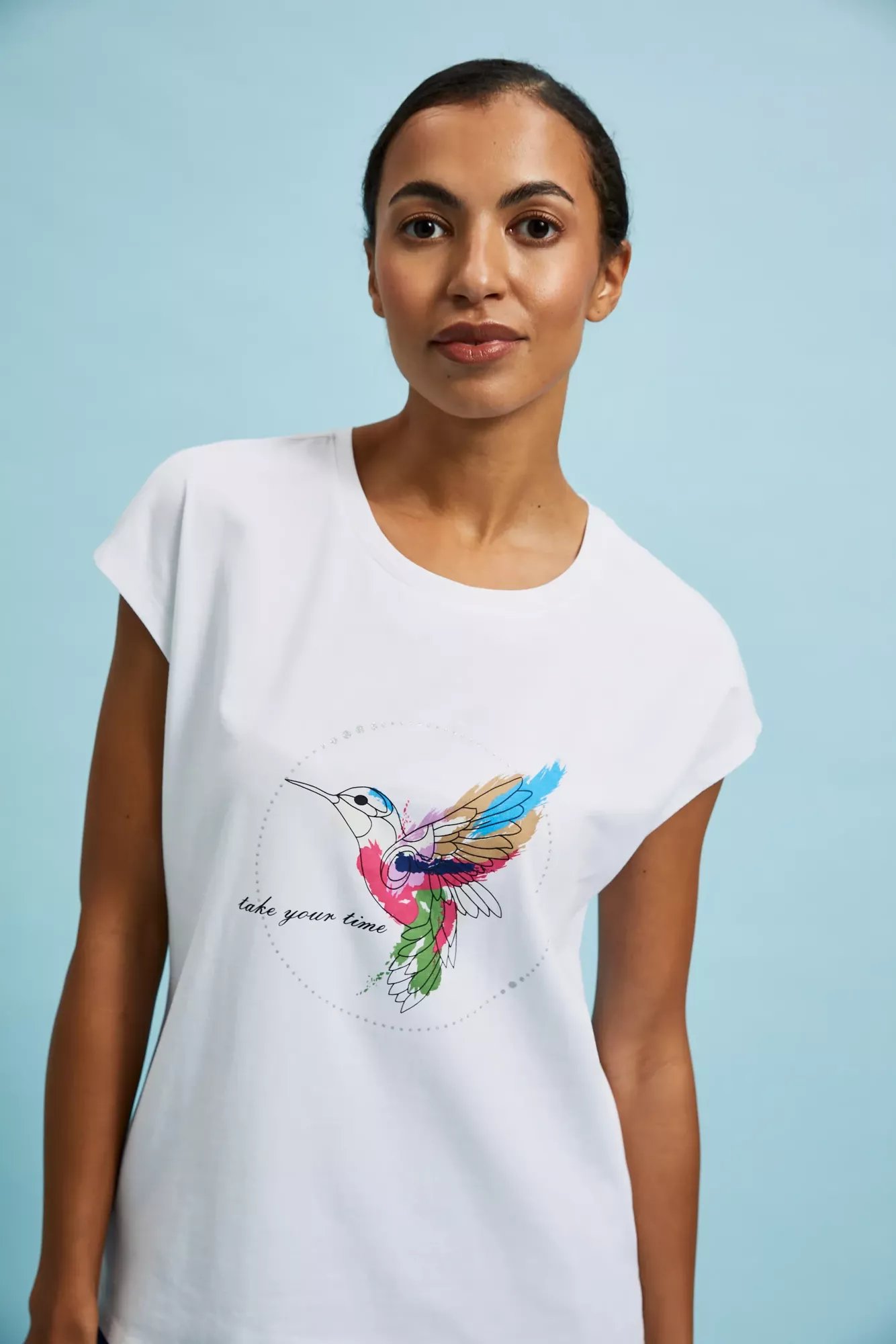 Women's T-shirt MOODO - white