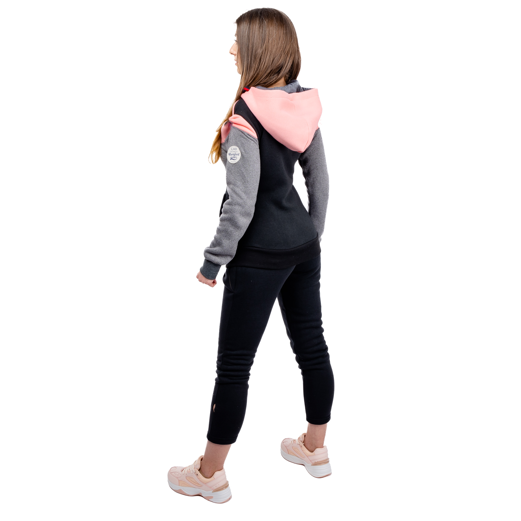 Women&#039;s tracksuit GLANO - black/pink
