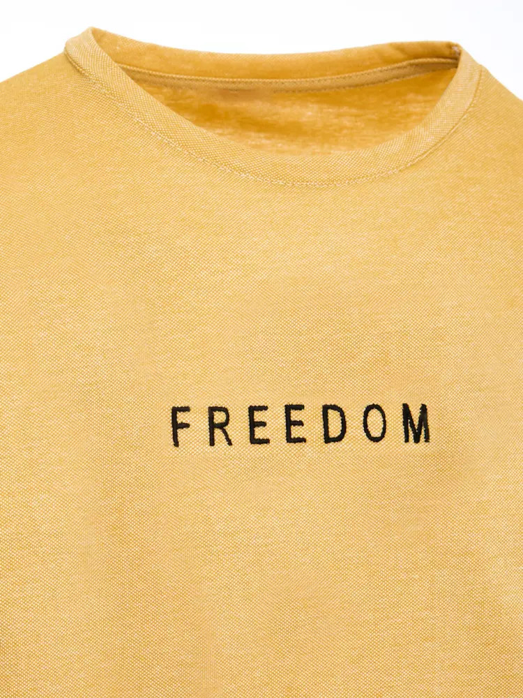 Yellow men's T-shirt Dstreet