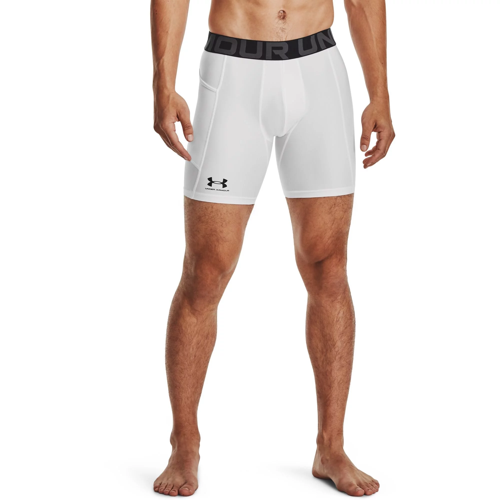 Mens compression shorts Under Armour HeatGear Shorts - white
