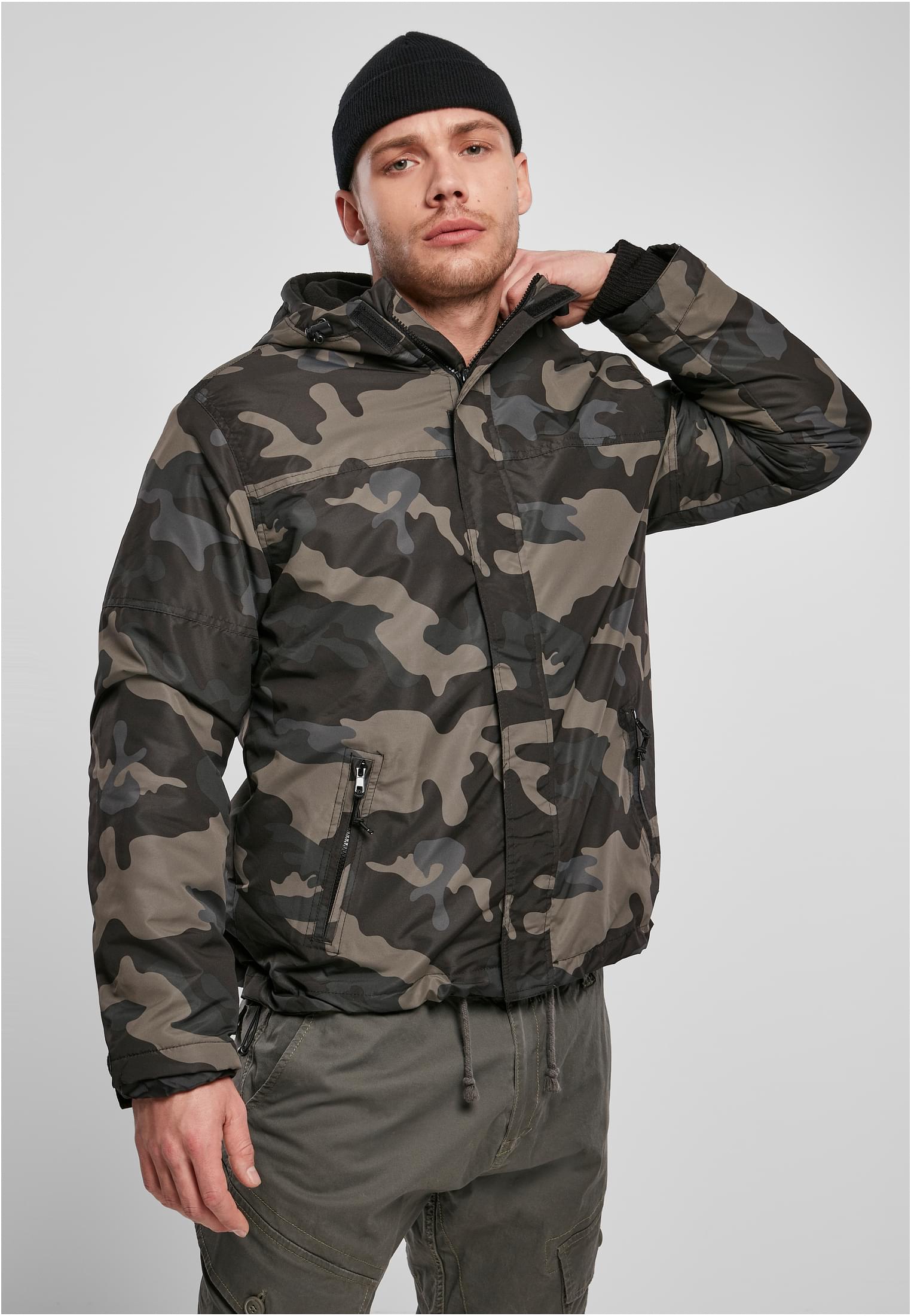 Windbreaker With Darkcamo Front Zipper