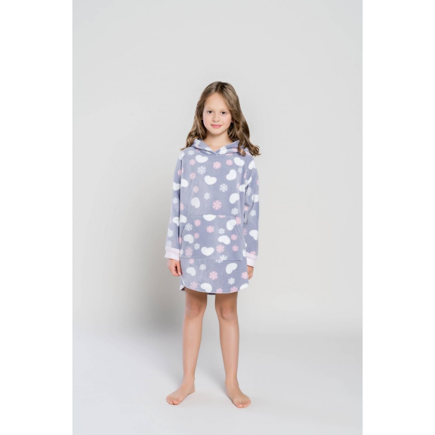 Girls' Winter Poncho - Print