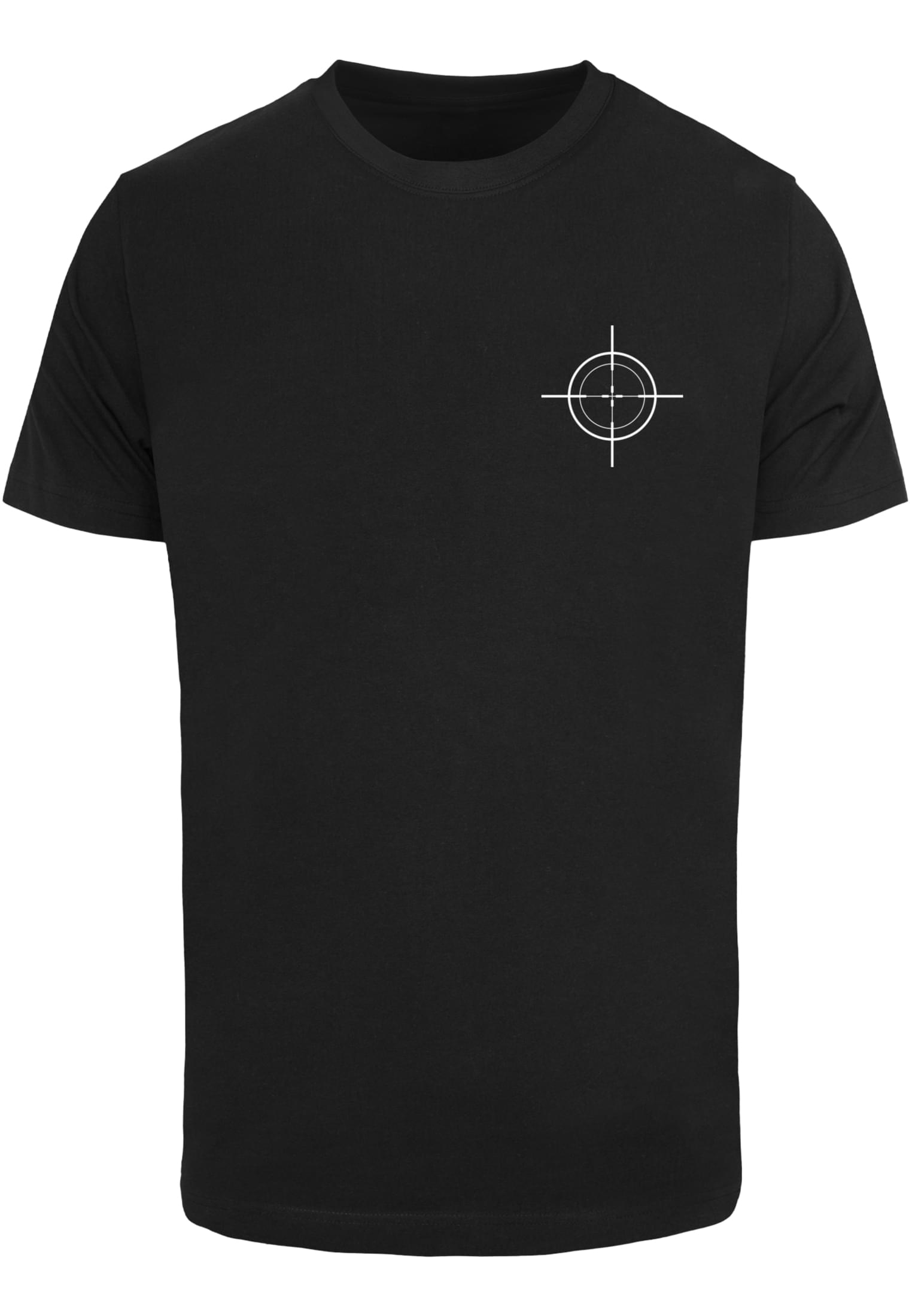 Men's T-shirt Bull's Eye Of A Target Black