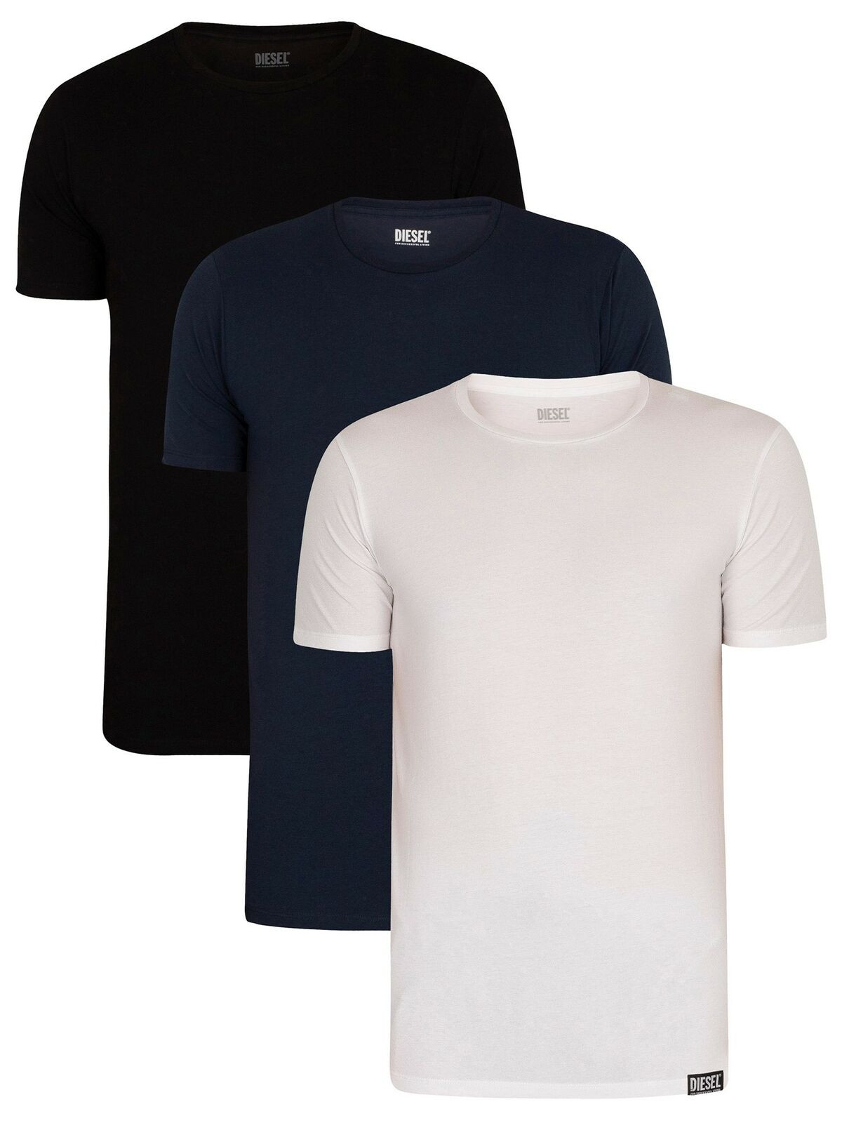 mens diesel t shirt 3 pack