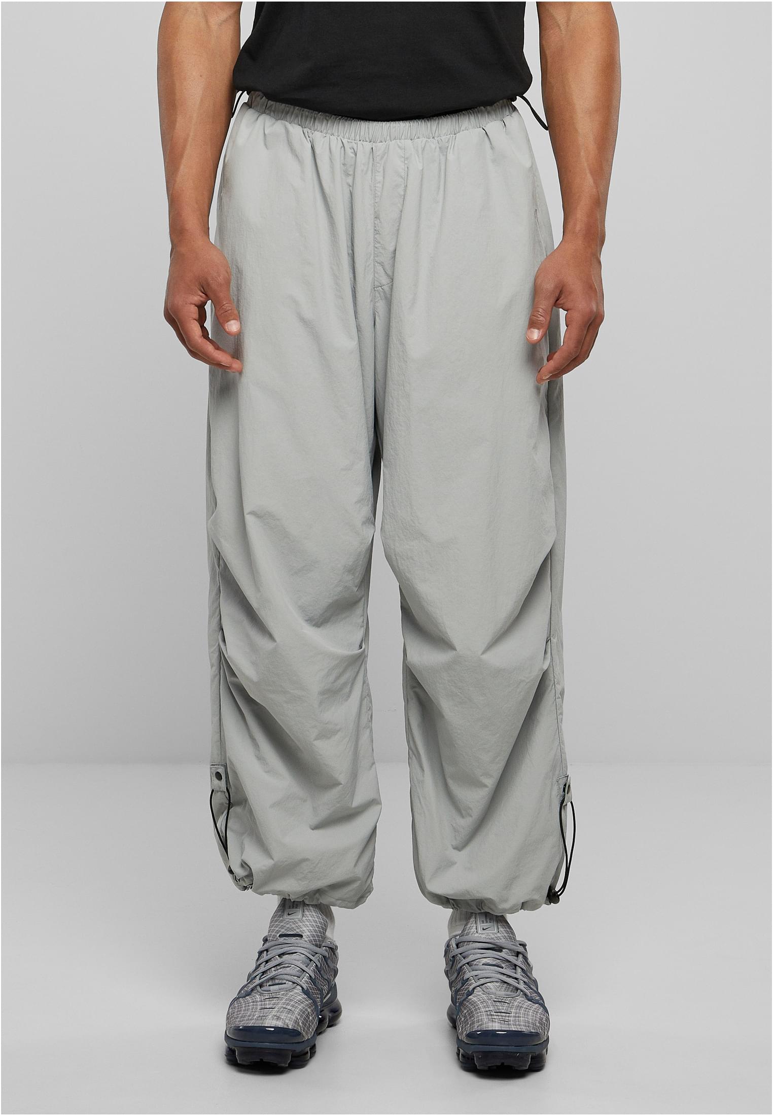 Nylon Parachute Pants Made Of Light Asphalt