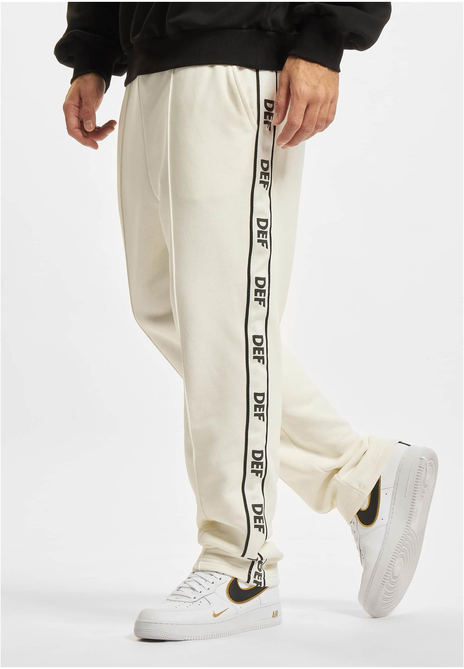 DEF Side Stripe Jogger Offwhite