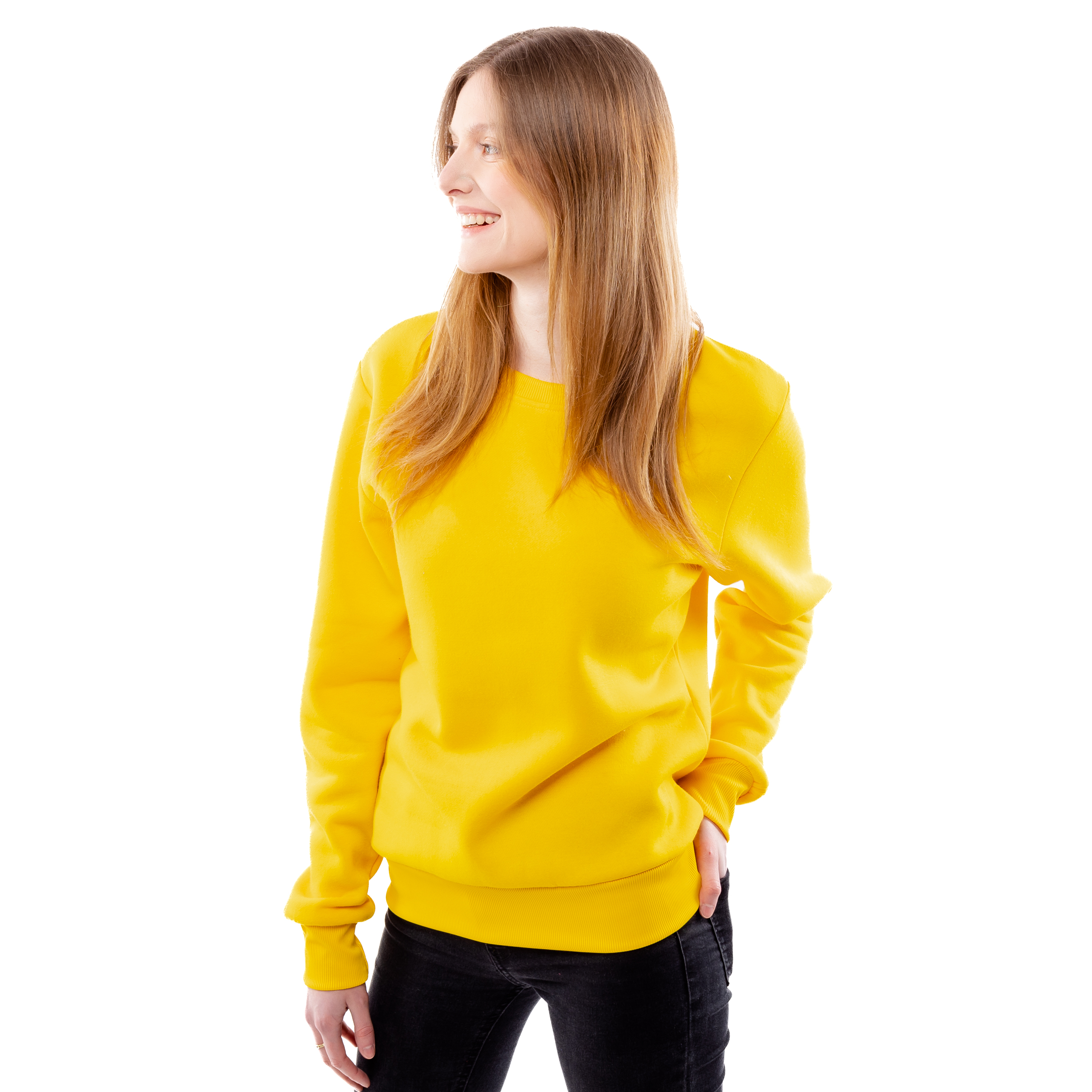 Women&#039;s sweatshirt GLANO - yellow