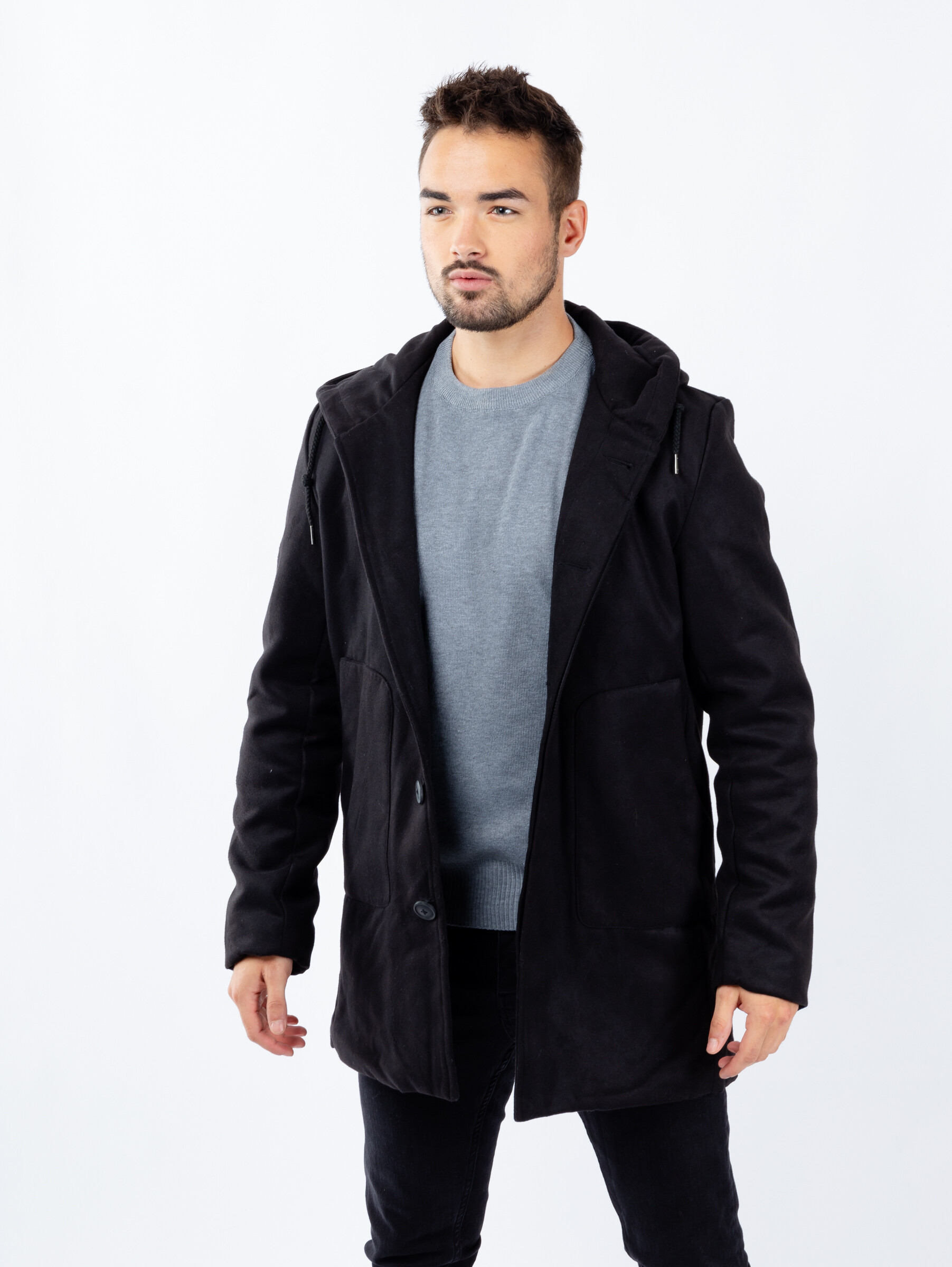 Men's coat GLANO - black