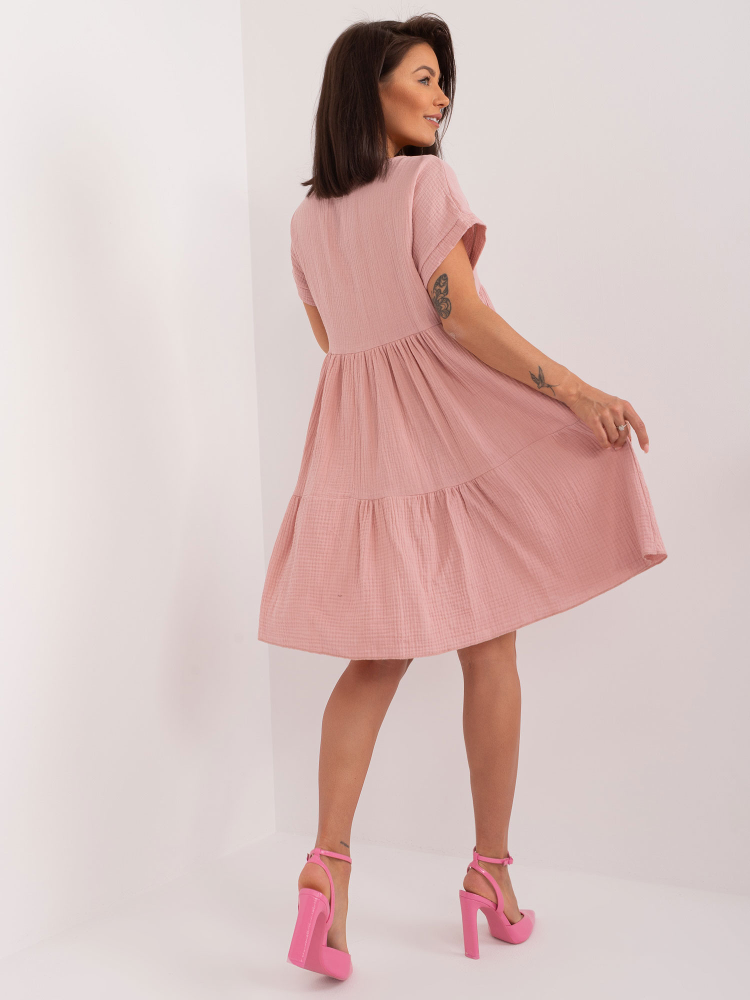 Dusty pink oversize dress