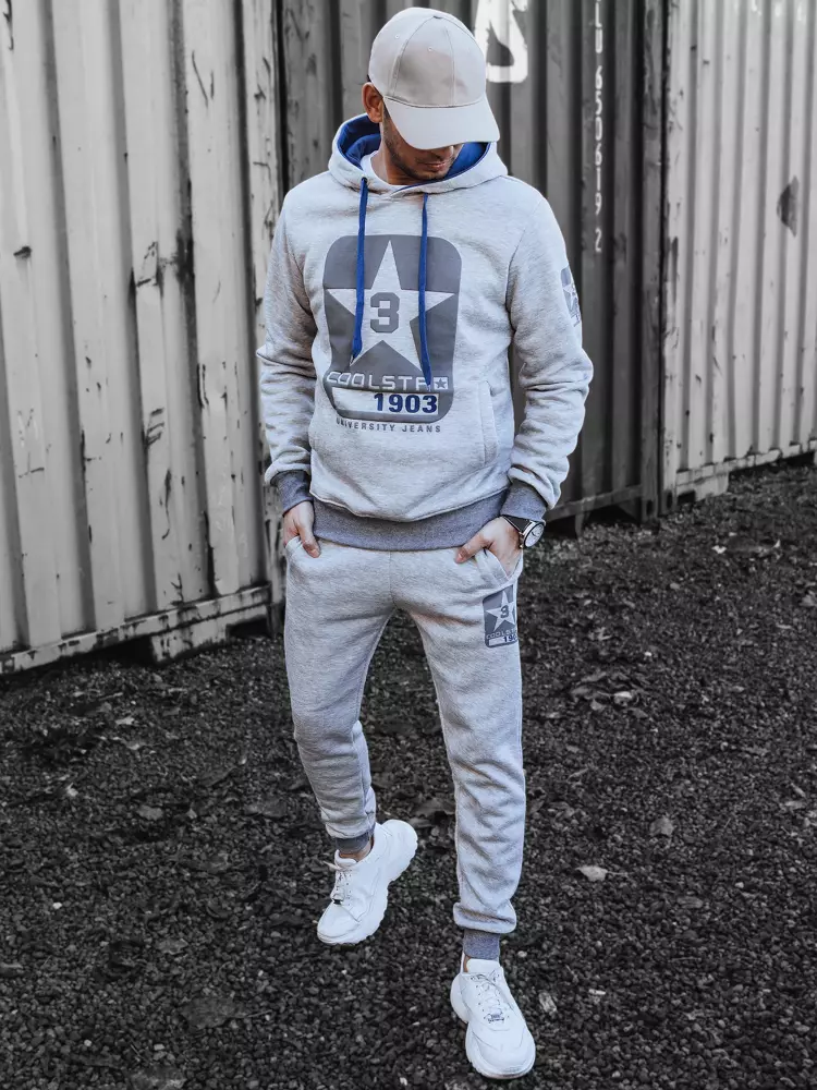 Dres męski jasnoszary Dstreet
