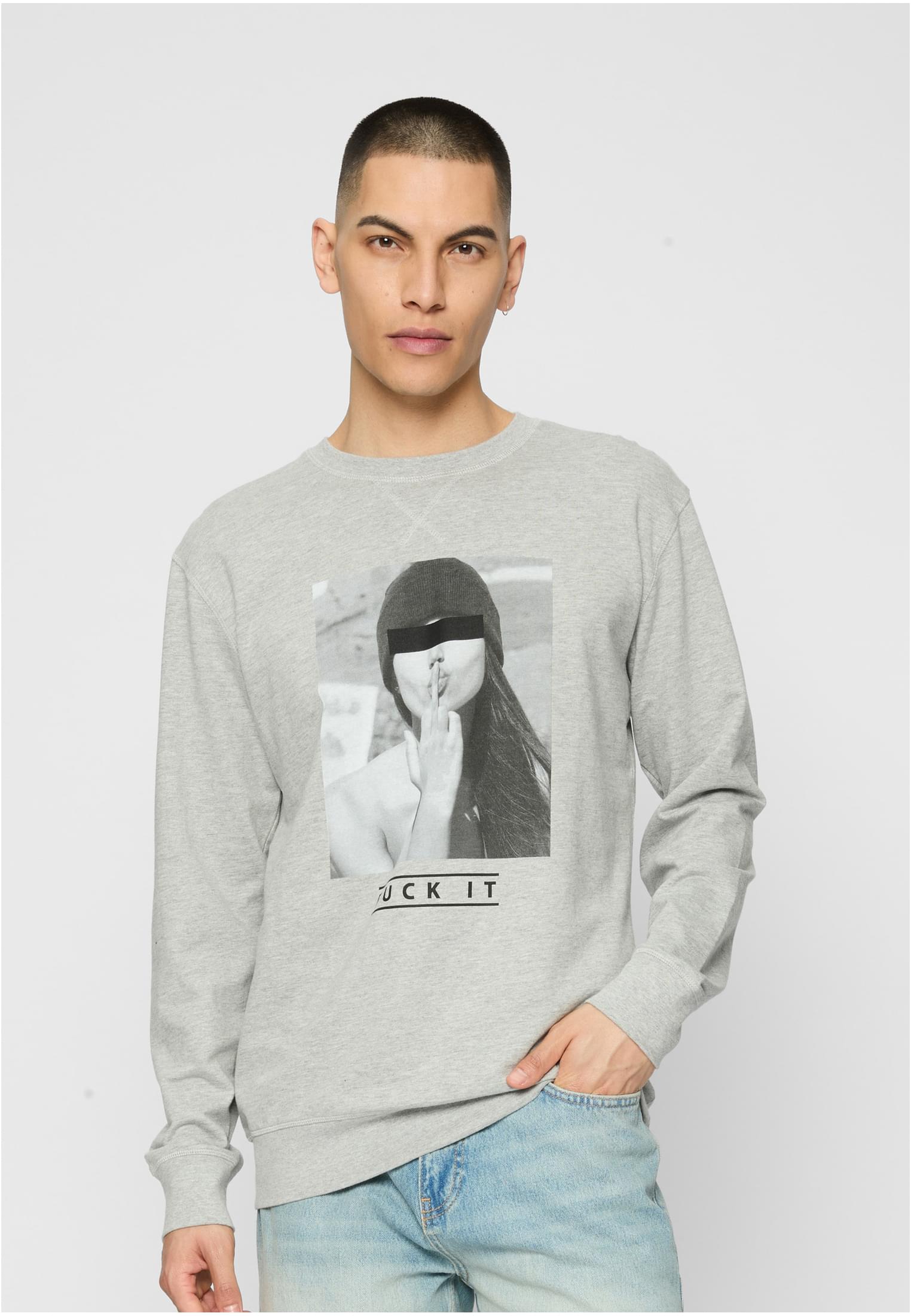 Men's Sweatshirt Fuck It 2.0 Crewneck Gray