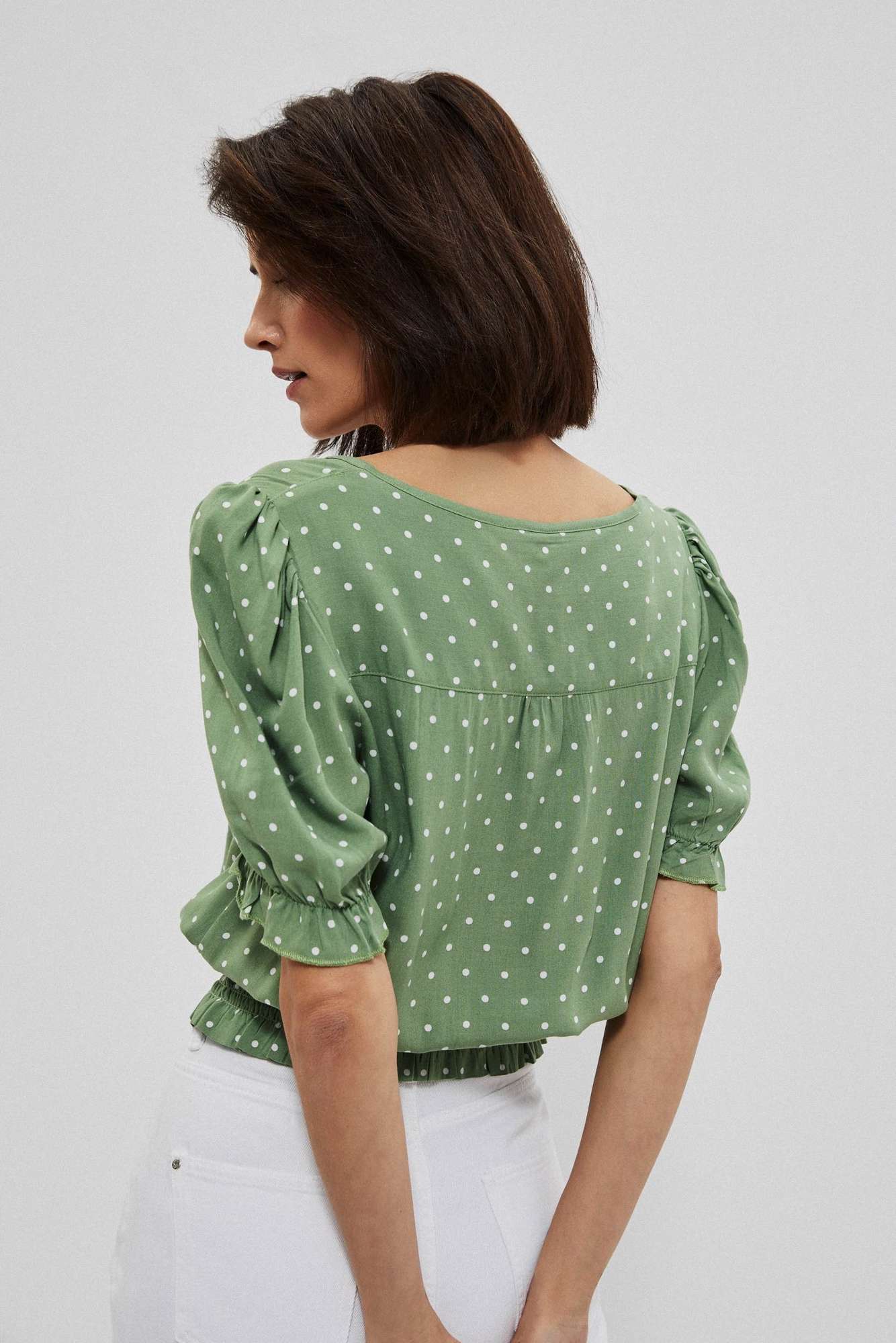 Bluza dama, Moodo Polka dot printed