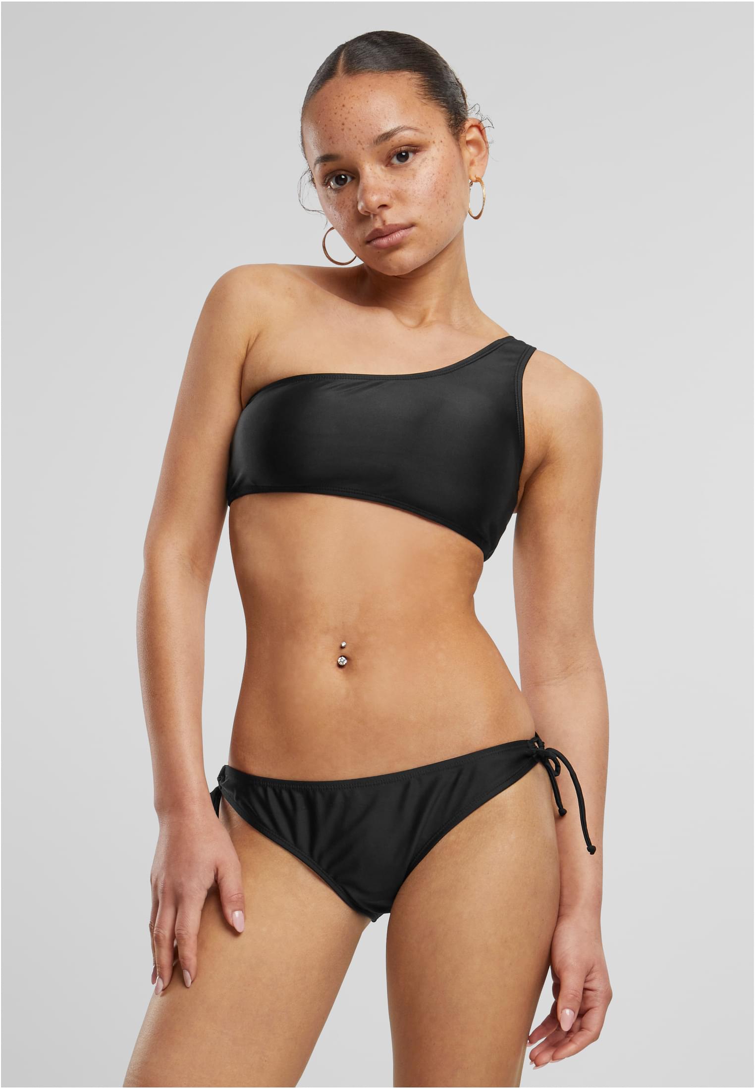 Women's Asymmetrical Bikini - Black