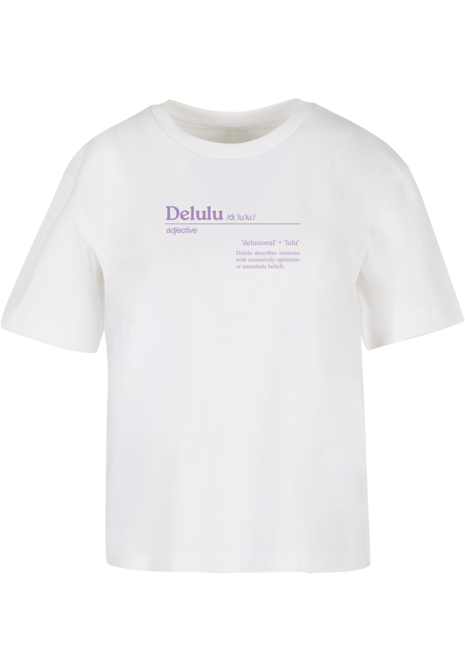 Women's T-shirt Delulu Definition White