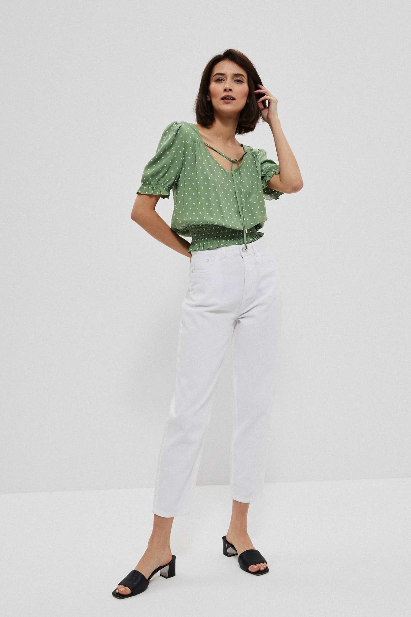 Bluza dama, Moodo Polka dot printed
