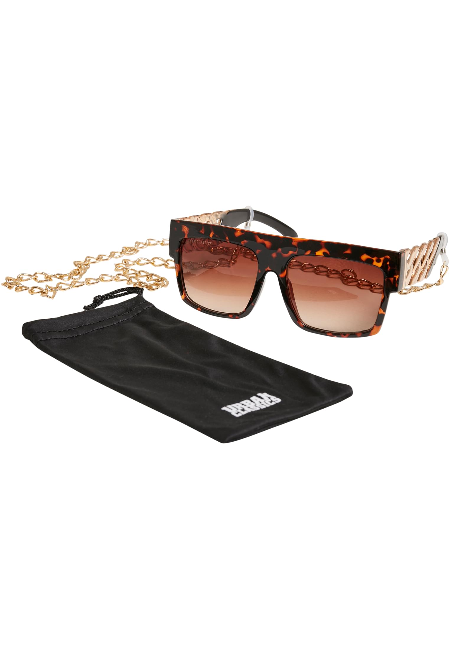 Zakynthos Sunglasses With Chain Amber/gold