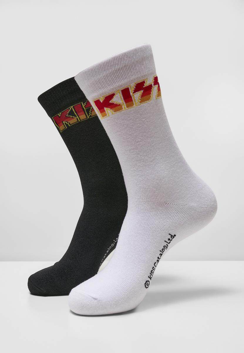 Levně Ponožky Kiss Socks 2-Pack černá/bílá
