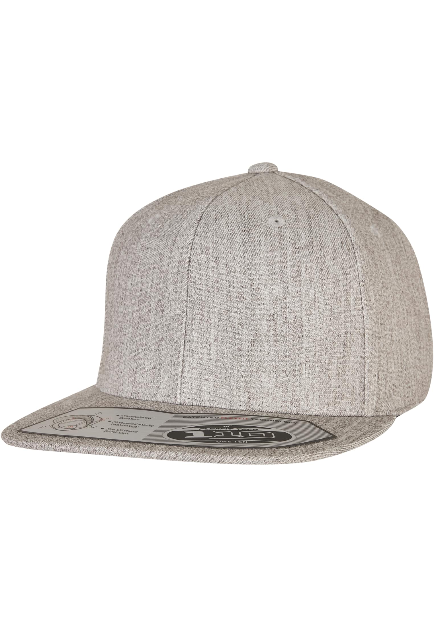 110 Fitted Snapback Heathergrey