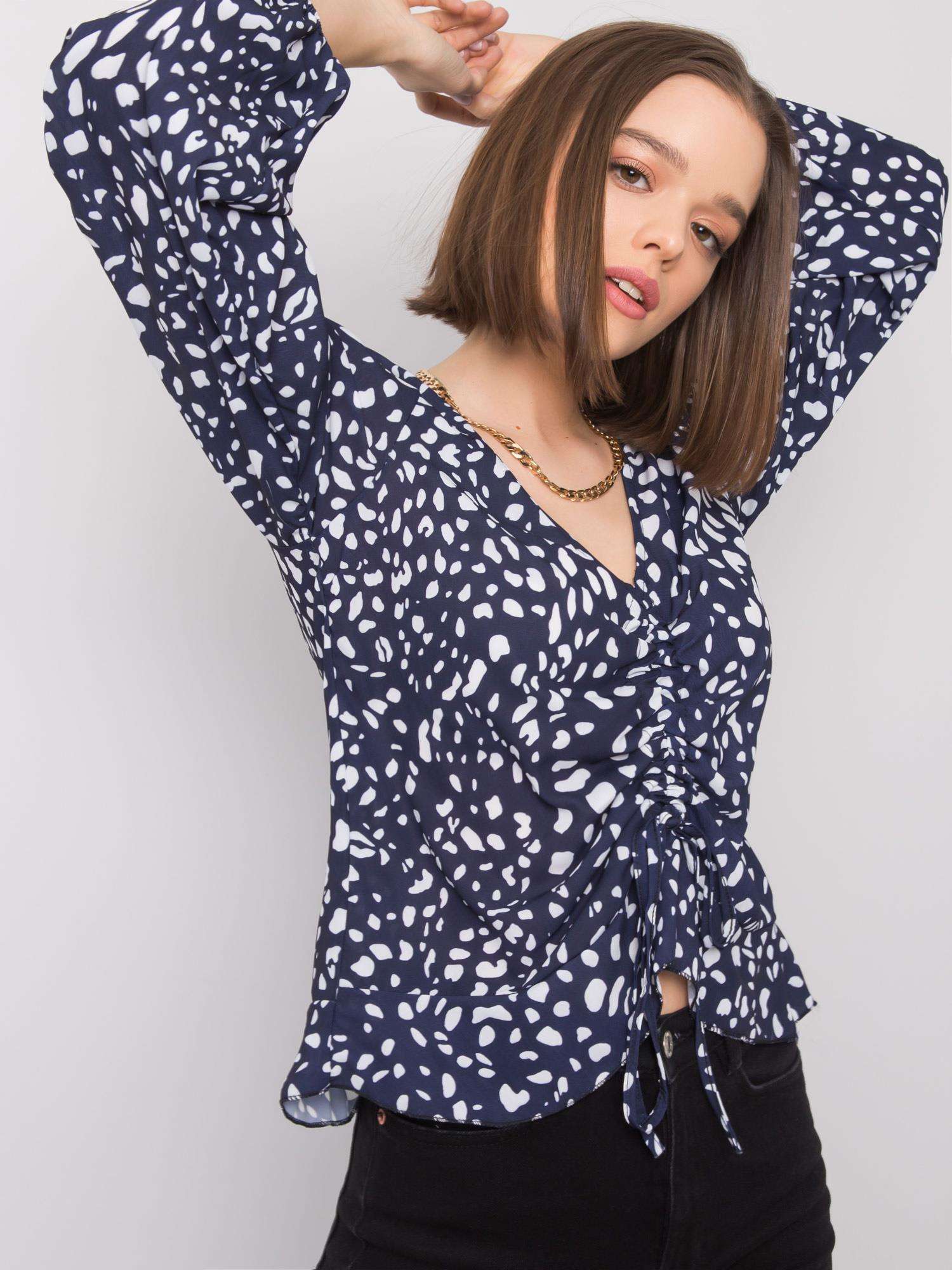 Blouse-DHJ-BZ-12283-1.93P-navy Blue