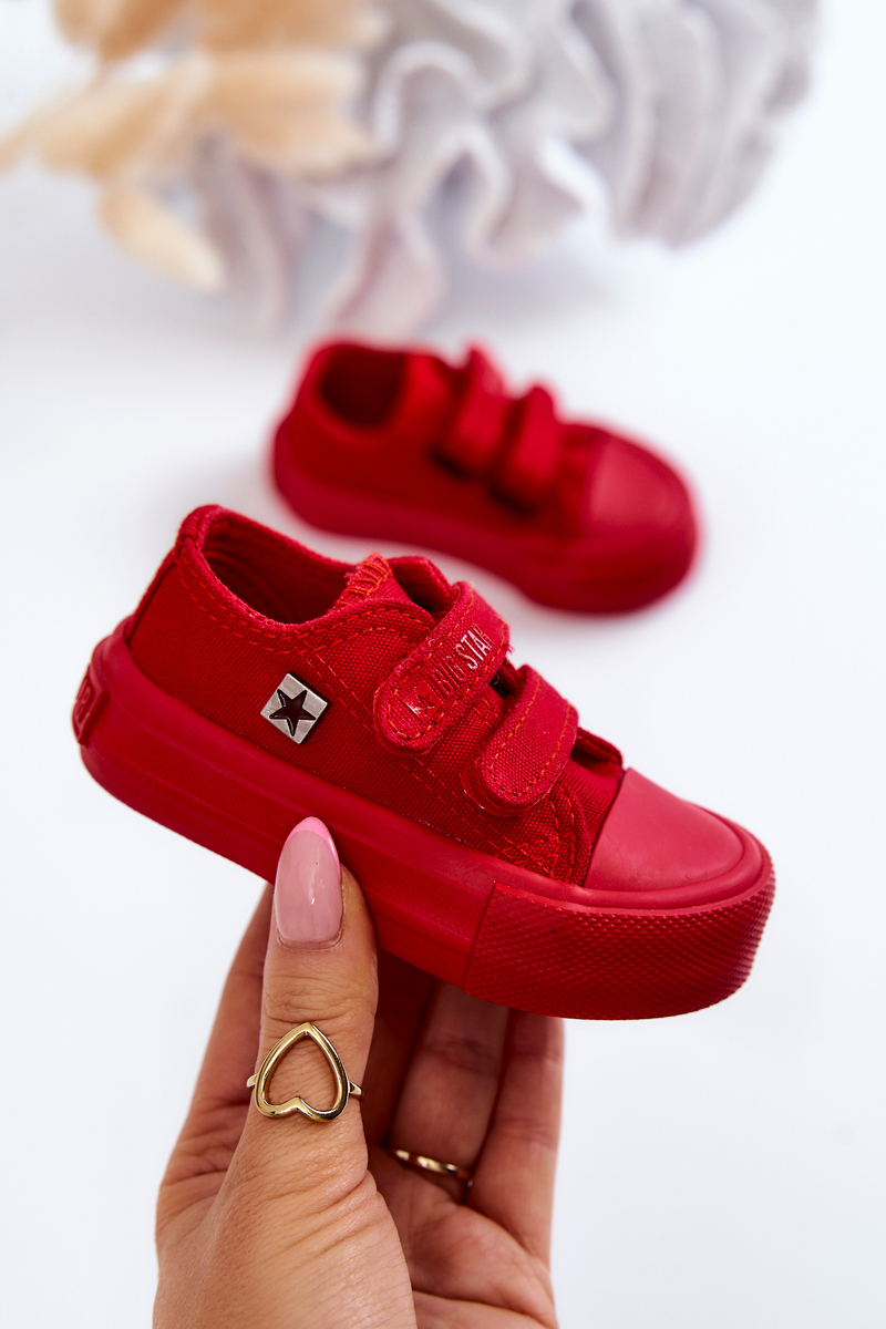 Kids classic sneakers Big Star - red