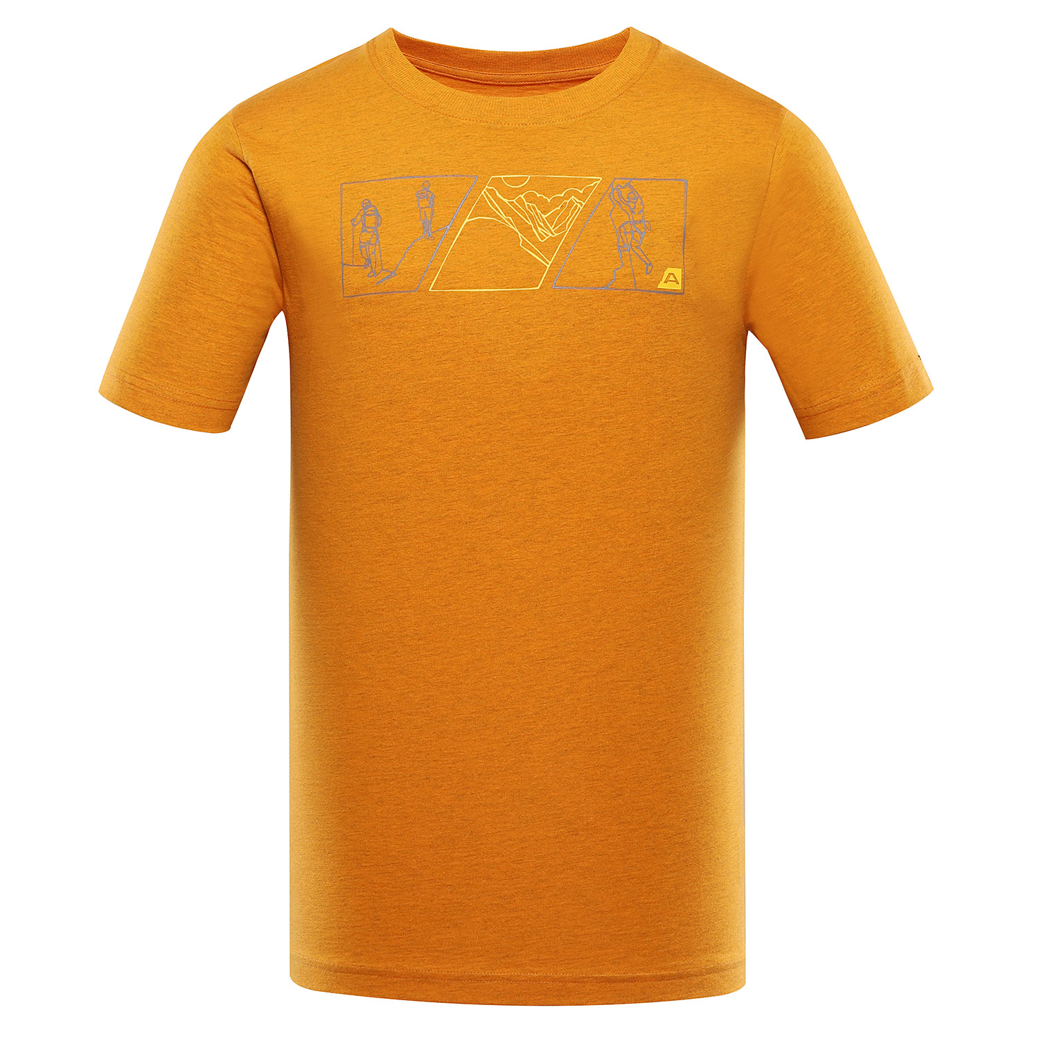 Men's cotton T-shirt ALPINE PRO GORAF russet orange variant pb