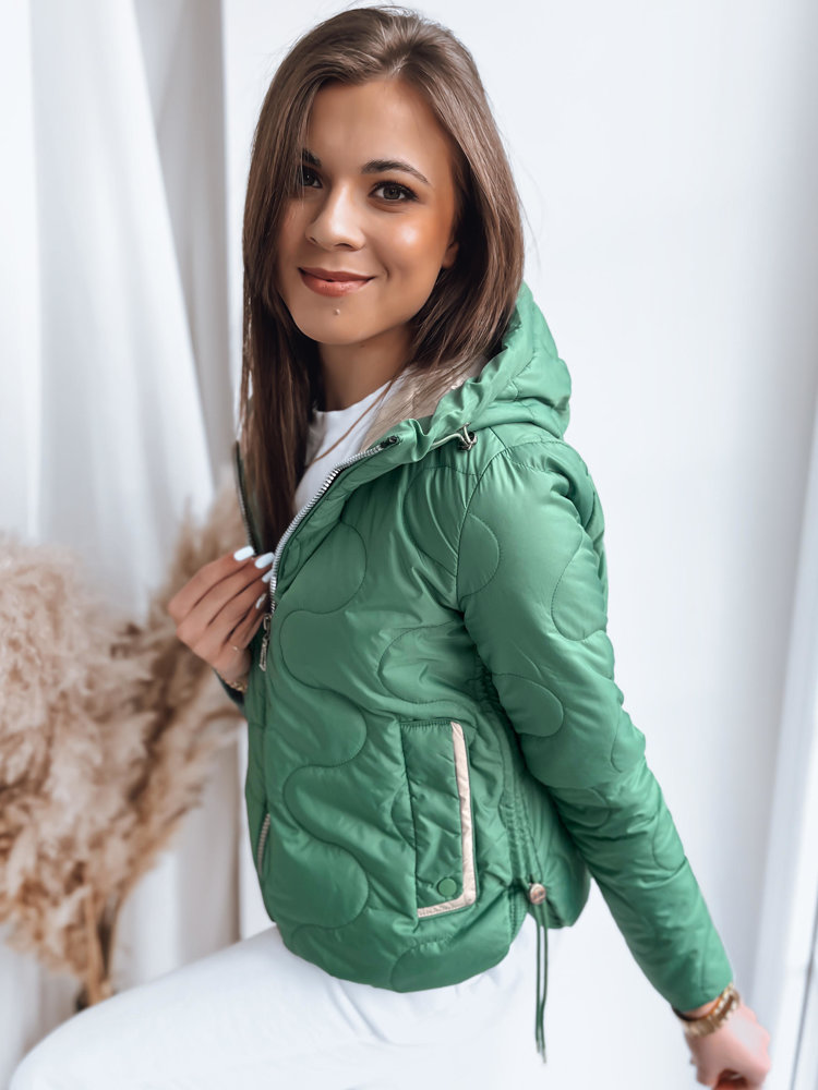 Women's Jacket FLUFFY Green Dstreet