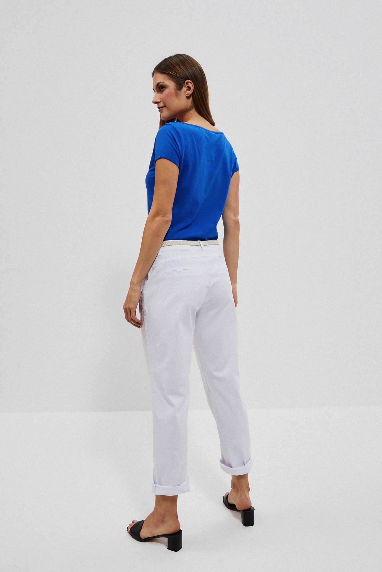 Marisse Women's Trousers L-Sp-4014 White