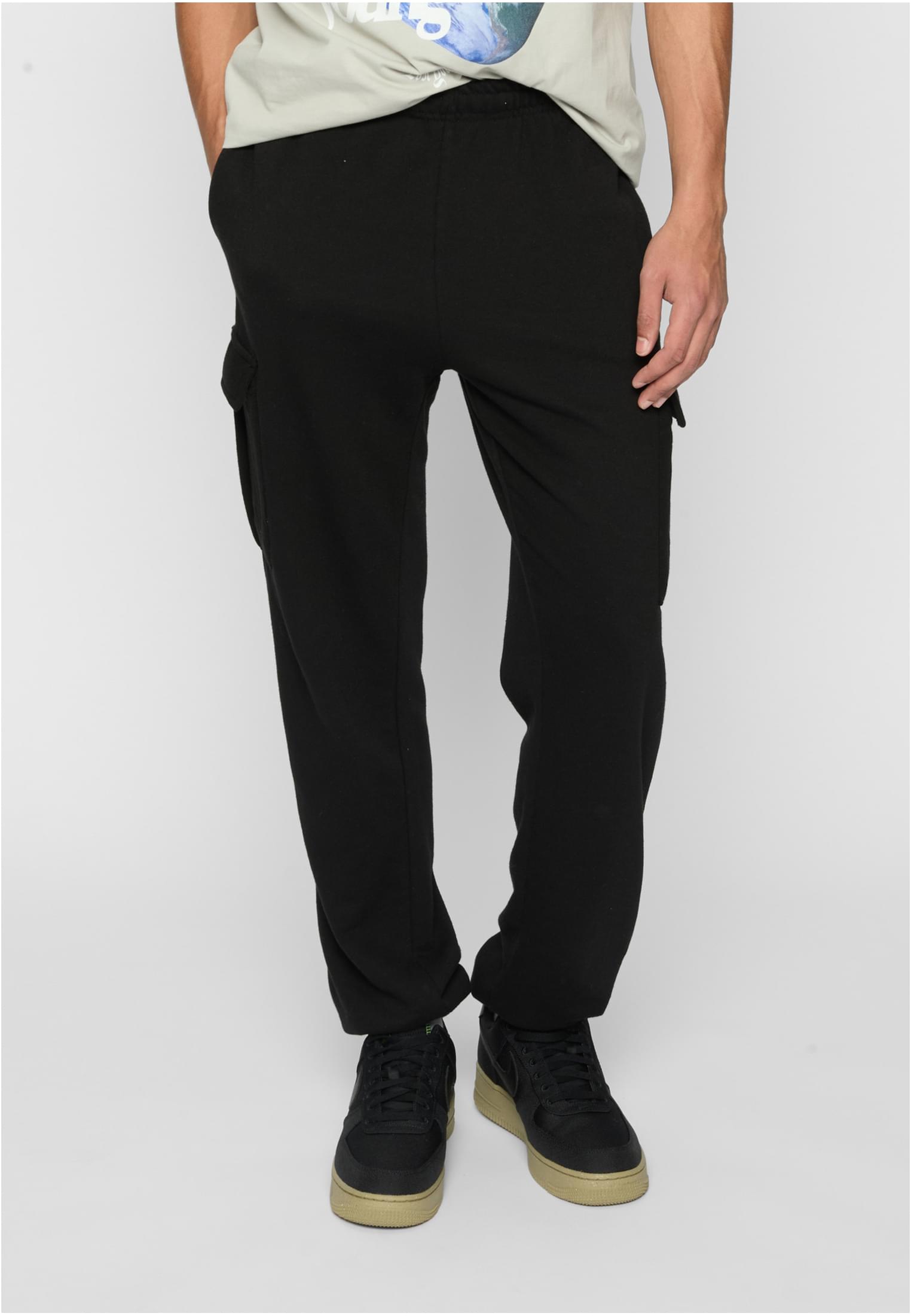 Men's Sweatpants Terry Wide Black